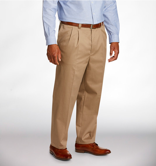 big and tall pleated pants