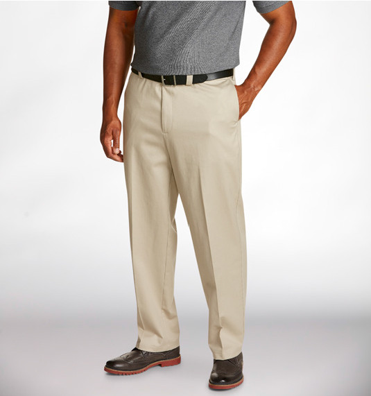 flat front casual pants