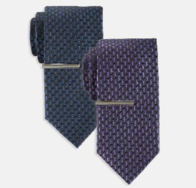 Gold Series by DXL Big and Tall Abstract Shaded Solid Tie