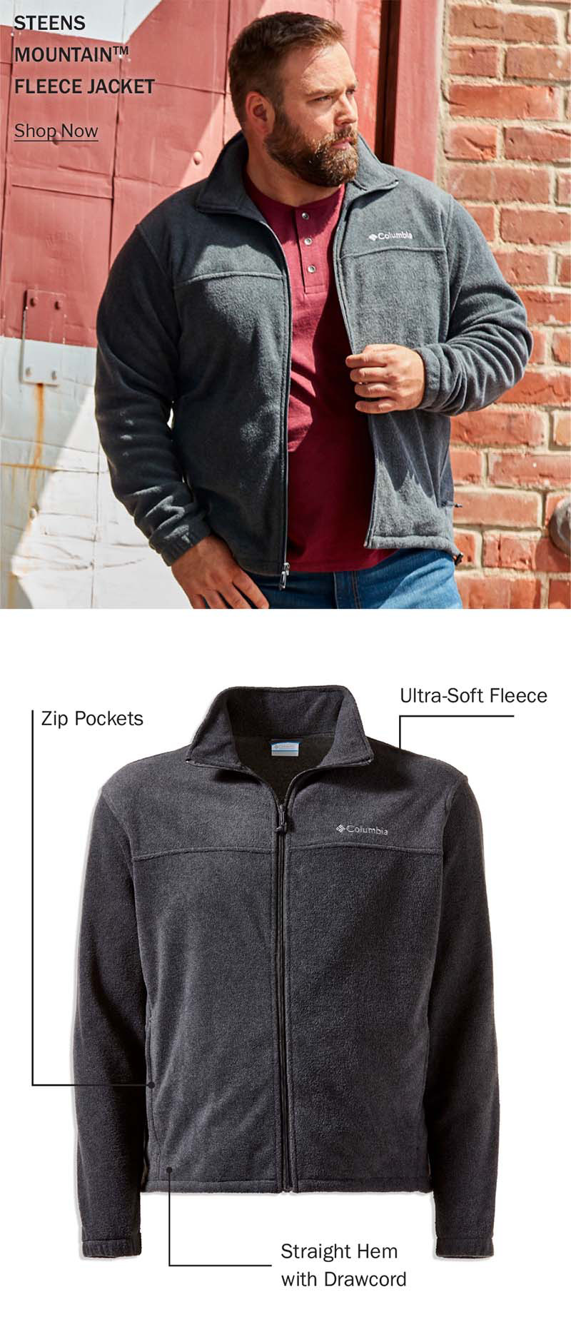 columbia men's big & tall jackets