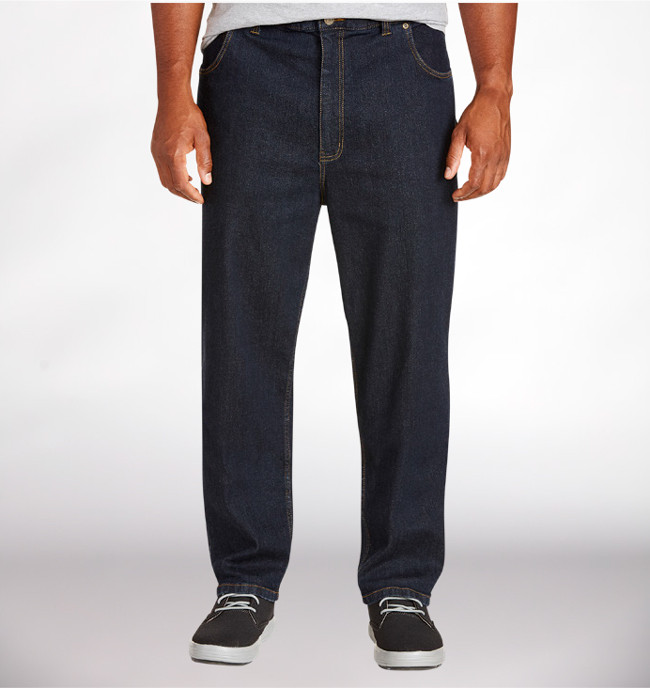 big and tall mens elastic waist jeans