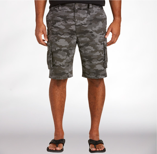 Rochester by DXL Big and Tall Washed Out Swim Trunks 