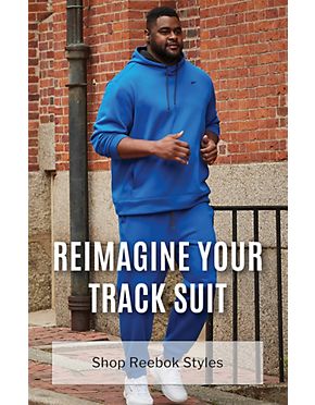 The Reimagined Track Suit - Shop Reebok Men's Big + Tall at DXL featuring Exclusive Styles