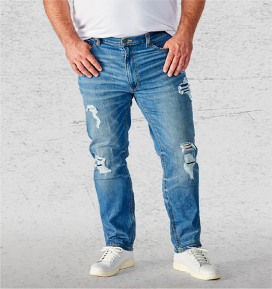 Big and tall slim fit jeans best sale