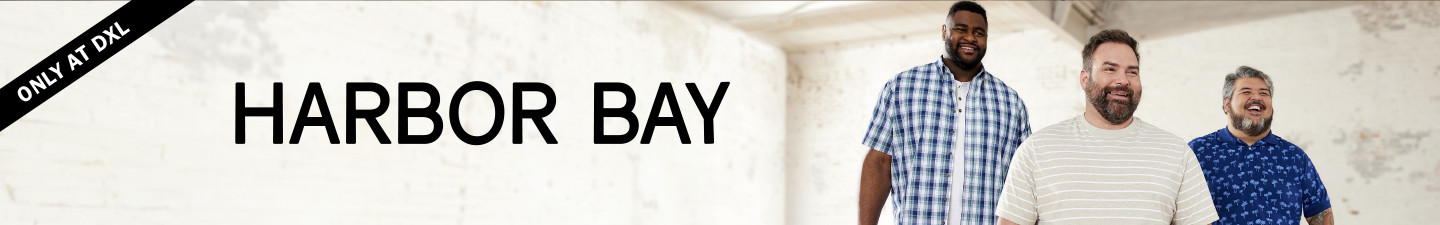 Harbor Bay by DXL Men's Big and Tall Shapewear Crewneck T-Shirt