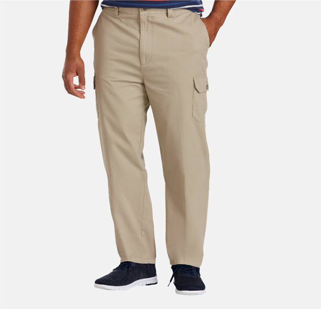 Oak Hill Premium by DXL Men's Big and Tall Stretch Twill Pants