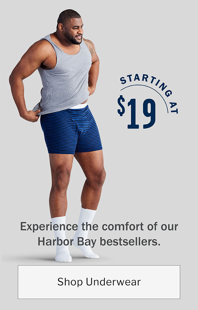 Men's Big + Tall Underwear & Boxers