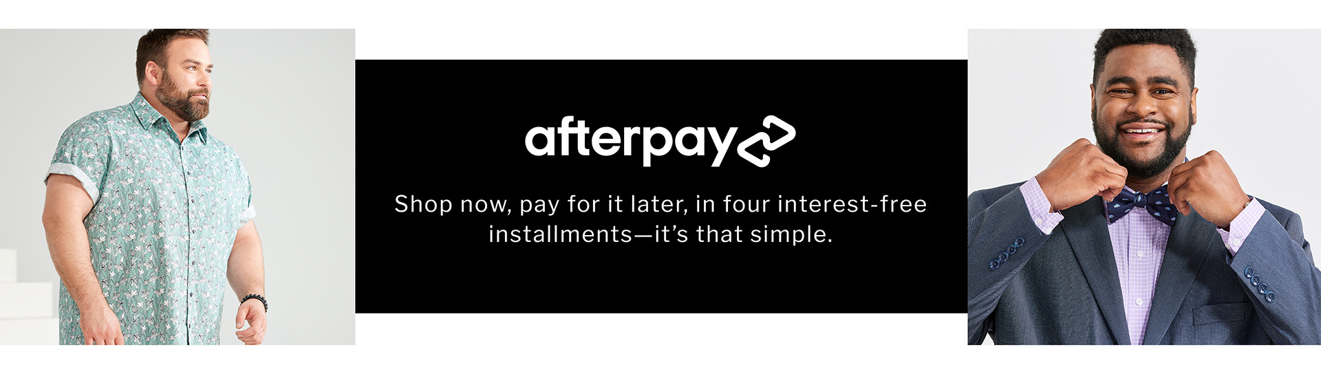 Big and cheap tall afterpay