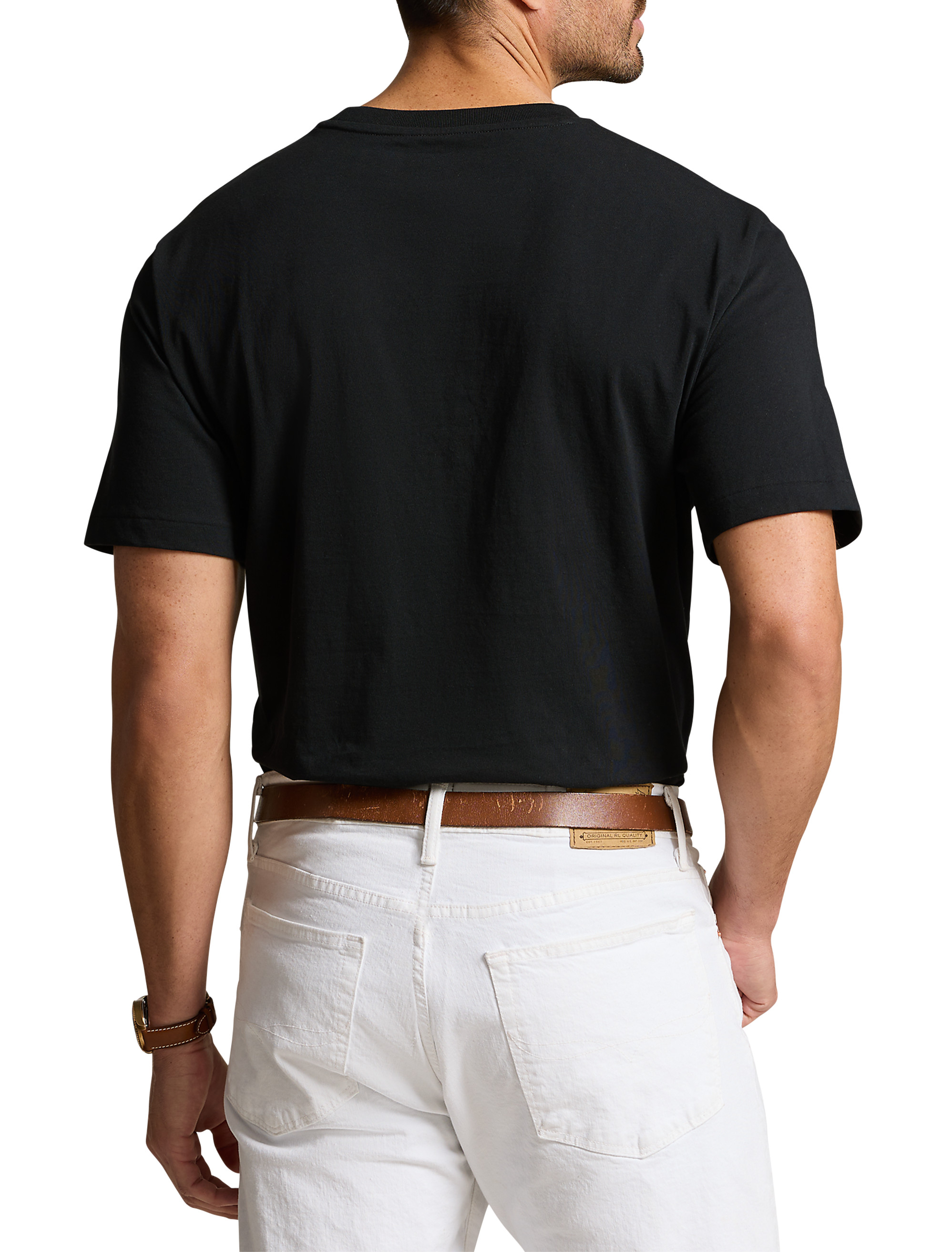 Classic Fit Jersey Crewneck Pocket Tee