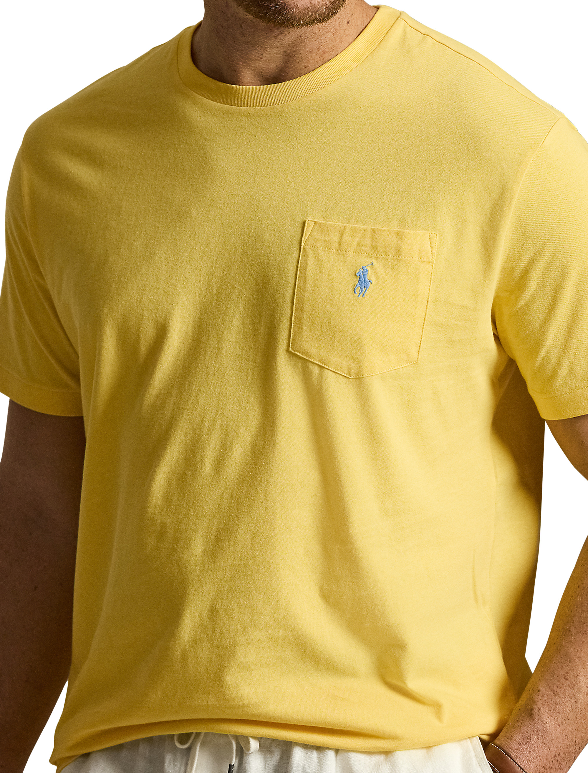 PRL POCKET TEE SNFSH YLLW