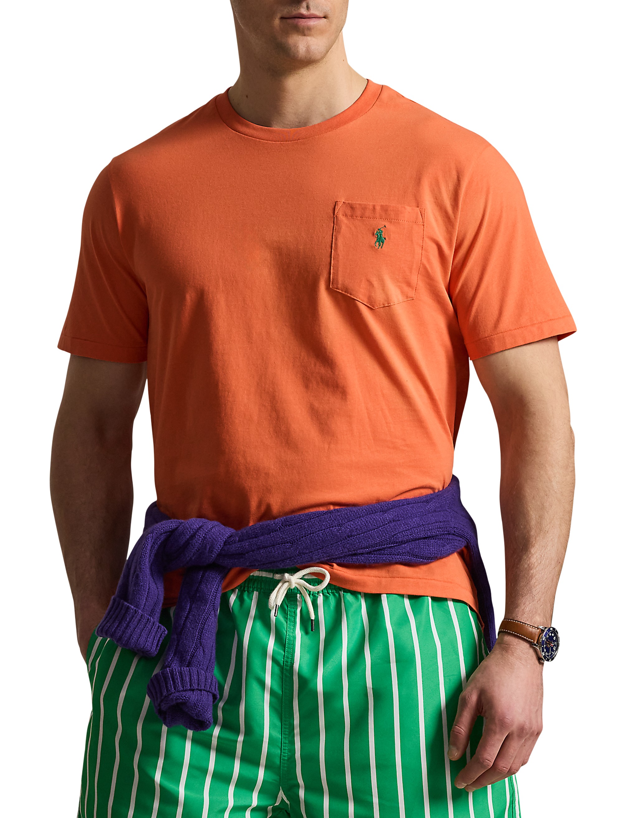 Classic Fit Jersey Crewneck Pocket Tee - thumbnail 7