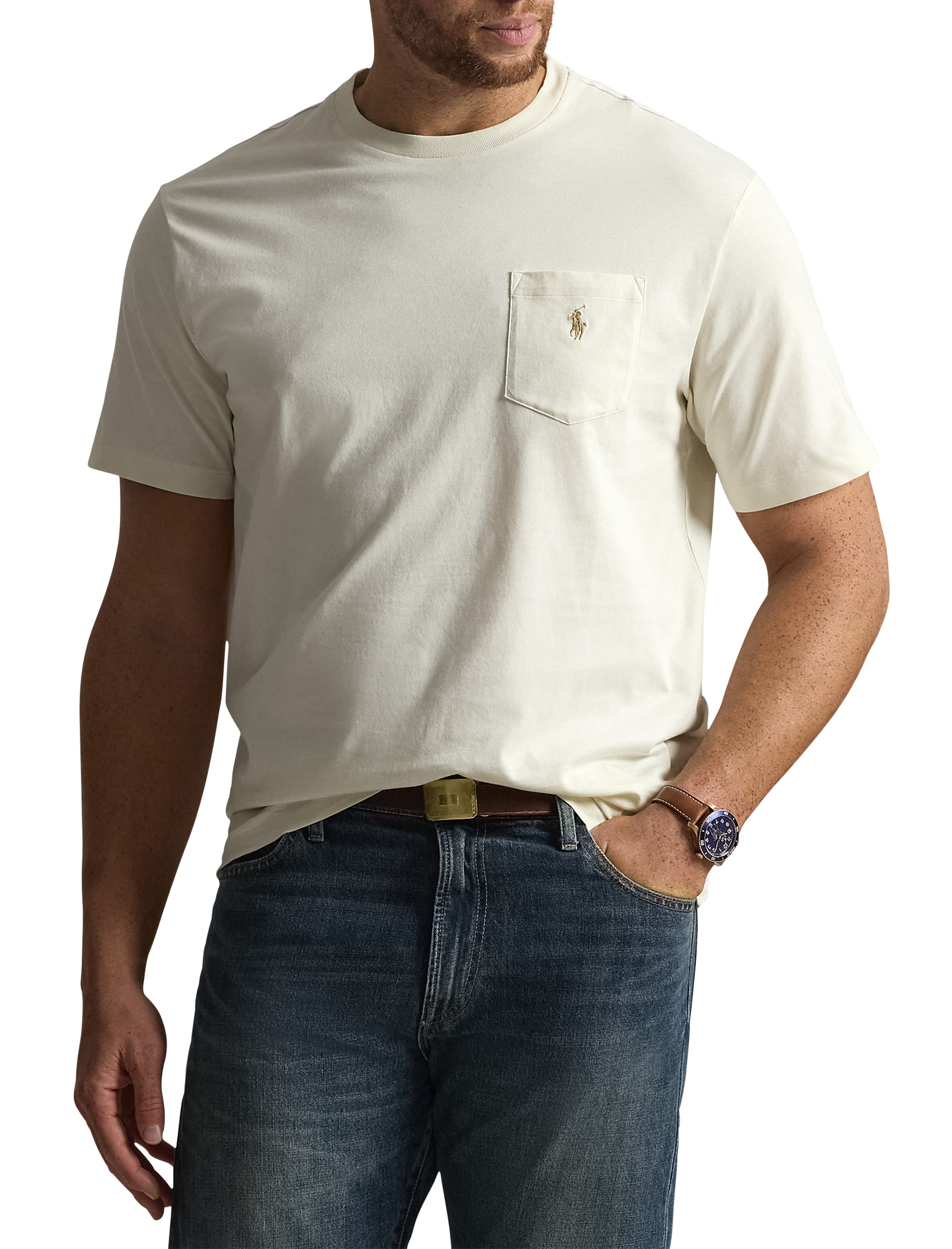 Classic Fit Jersey Crewneck Pocket Tee - thumbnail 10