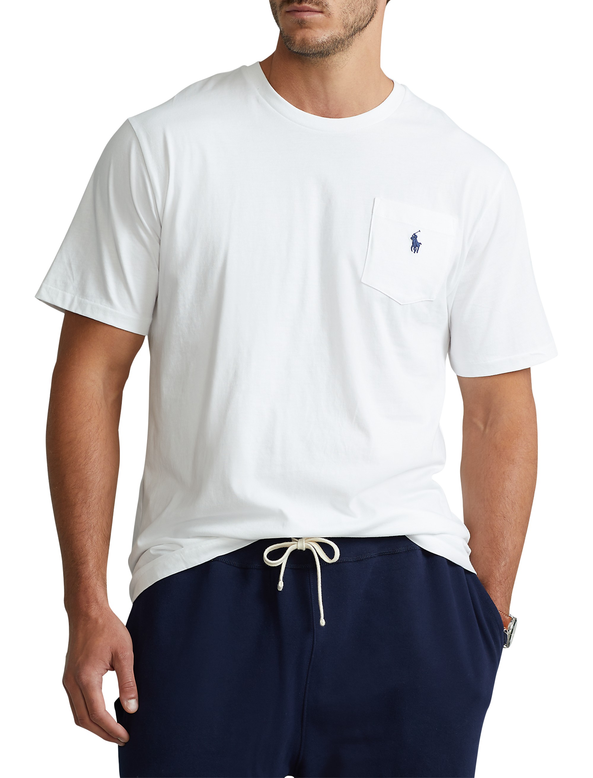 Classic Fit Jersey Crewneck Pocket Tee - thumbnail 3