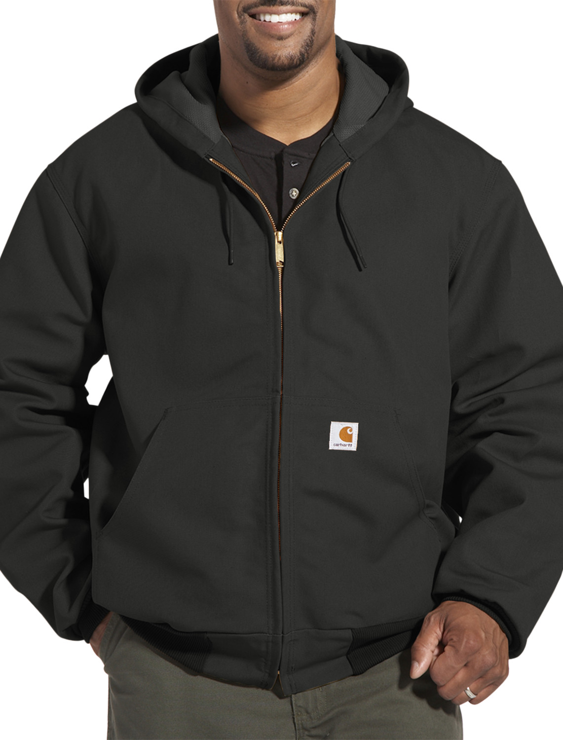 Big + Tall | Carhartt Hooded Thermal-Lined Duck Active Jacket | DXL