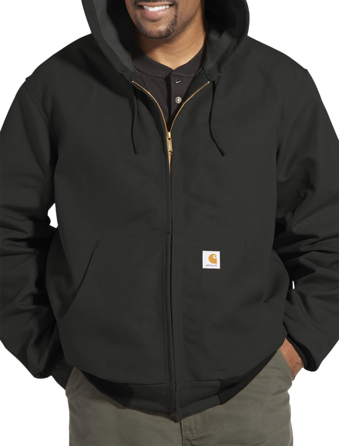 Big + Tall | Carhartt Hooded Thermal-Lined Duck Active Jacket | DXL
