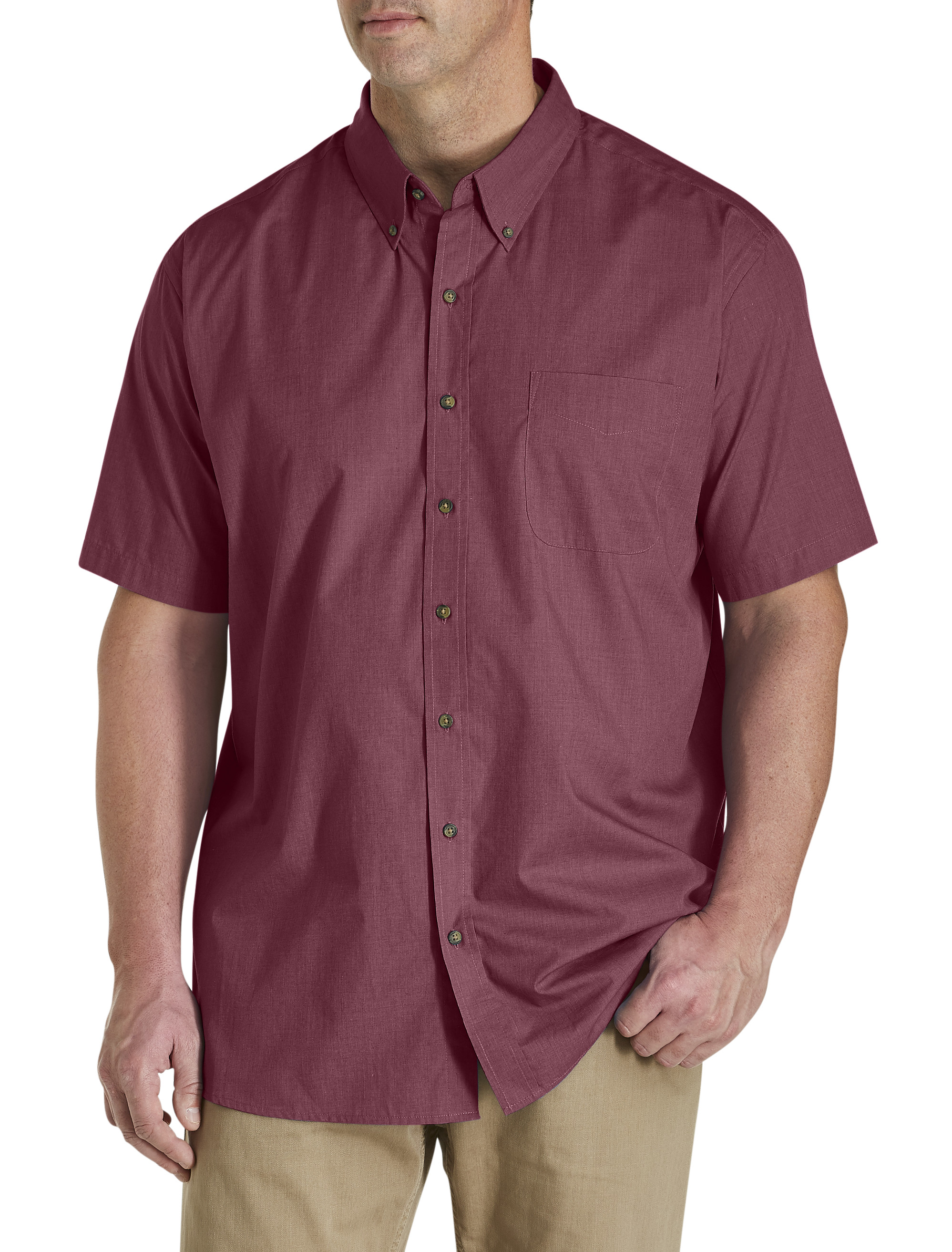 3xlt button down short sleeve shirts