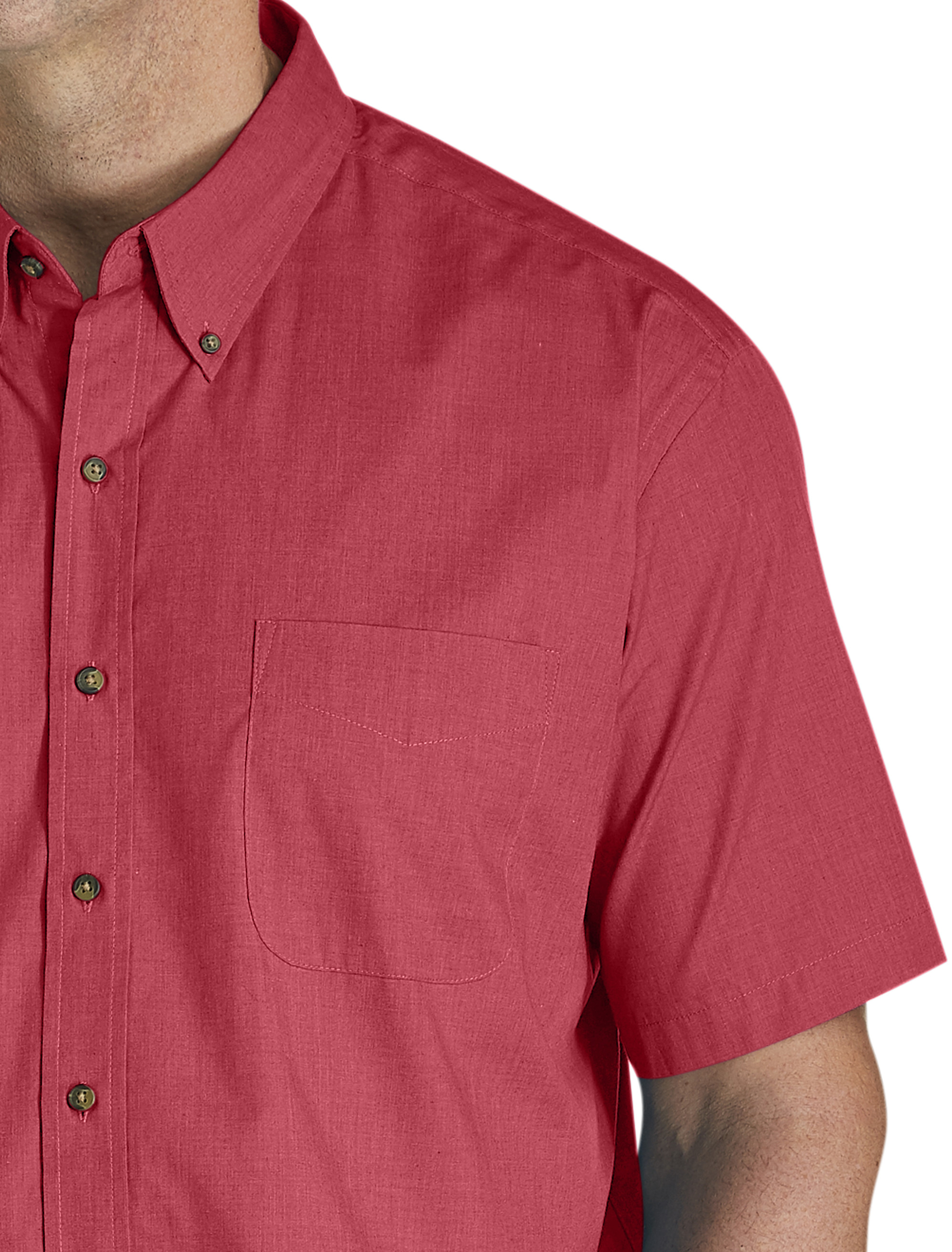 Big + Tall | Harbor Bay Easy-Care Solid Sport Shirt | DXL