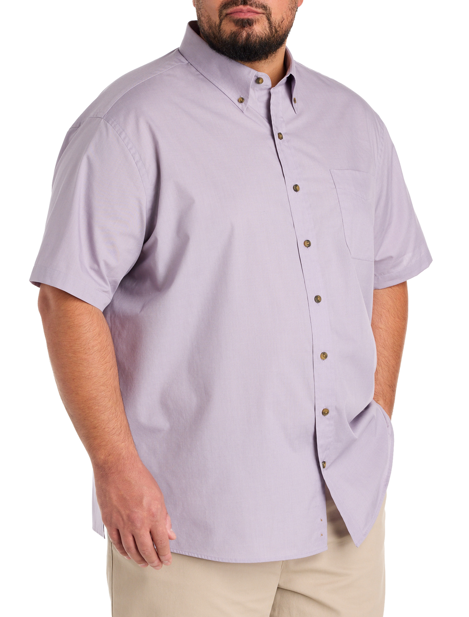 Men's Relaxed Fit Button-Down Shirts | DXL