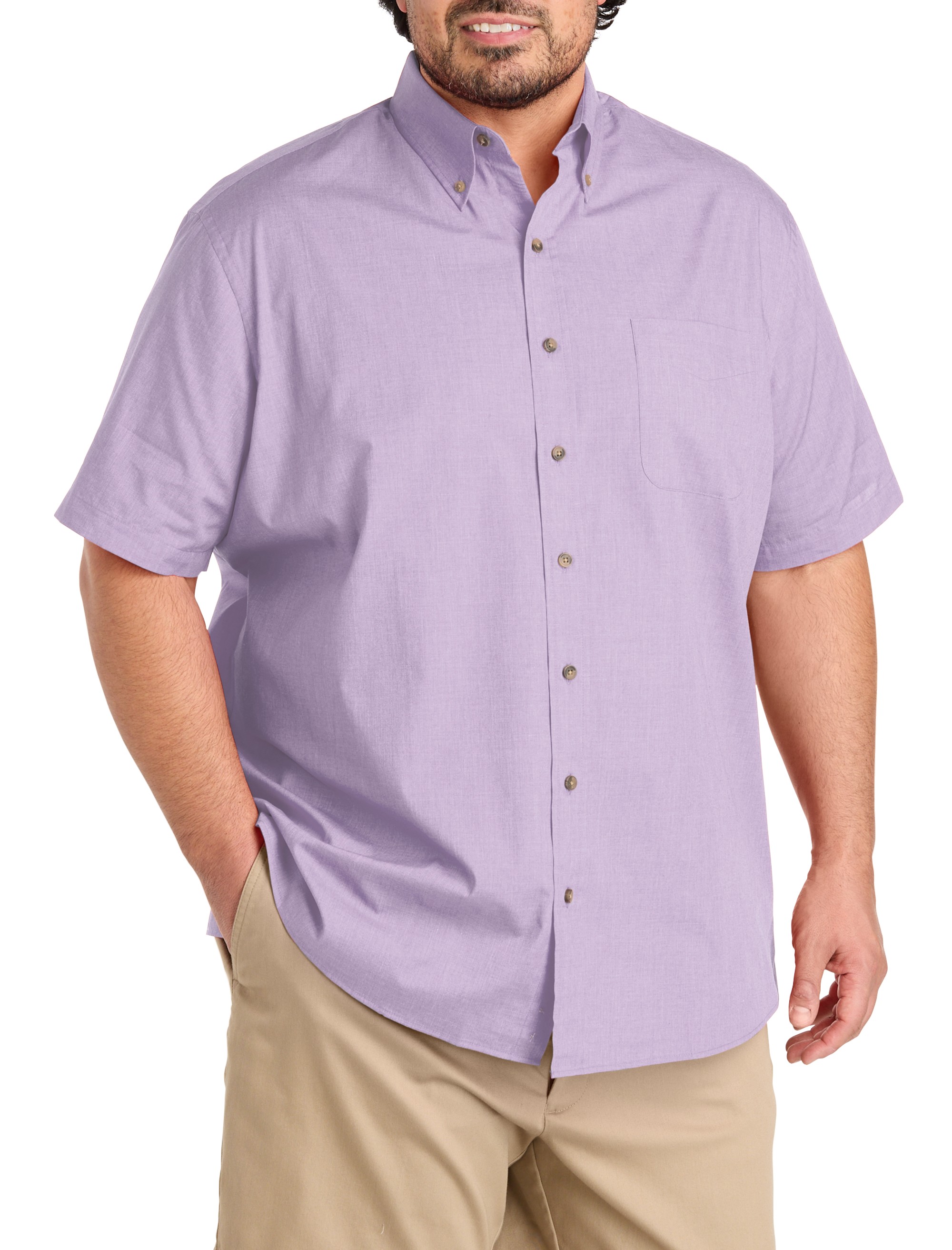 Easy-Care Solid Sport Shirt - thumbnail 4