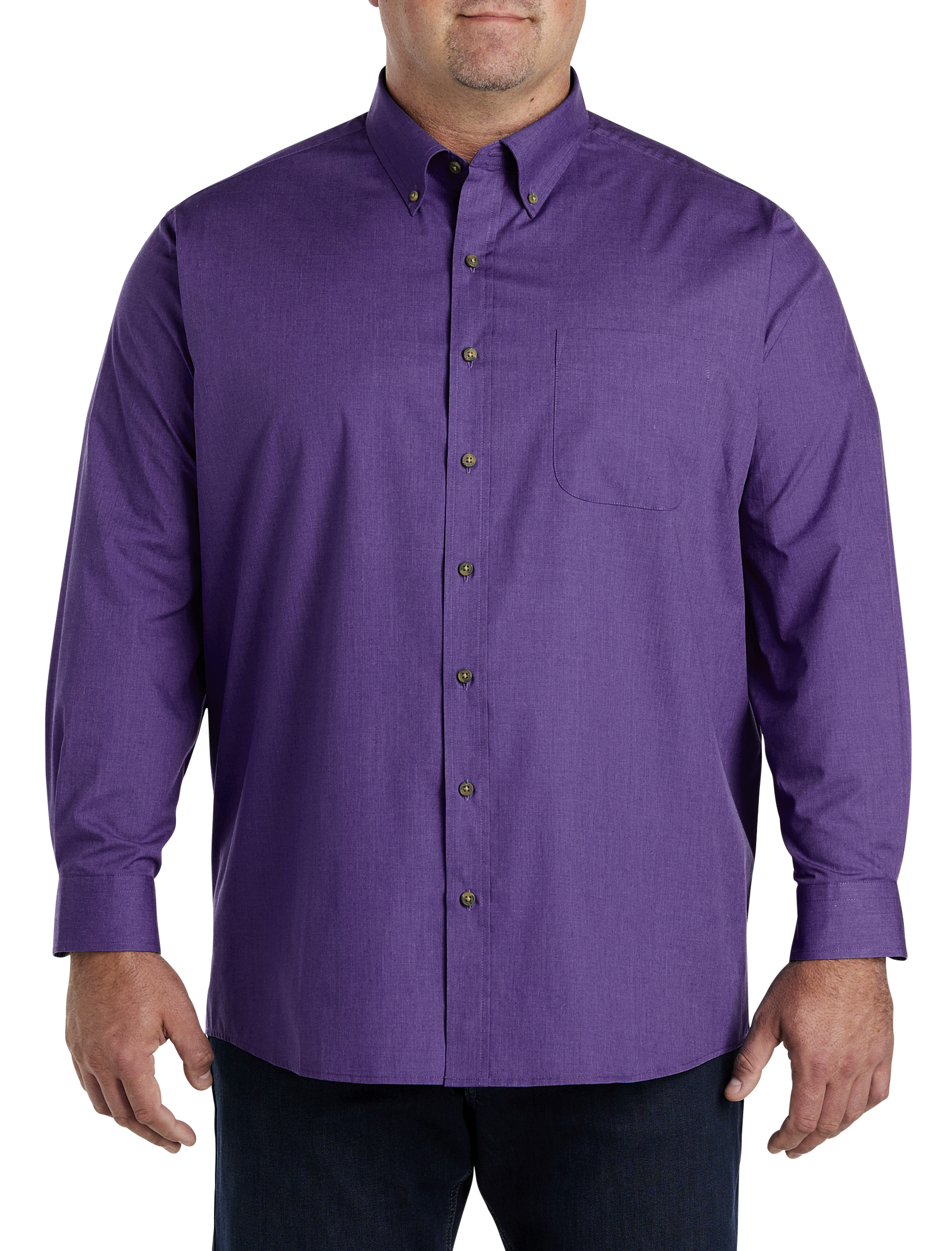 Easy-Care Solid Sport Shirt