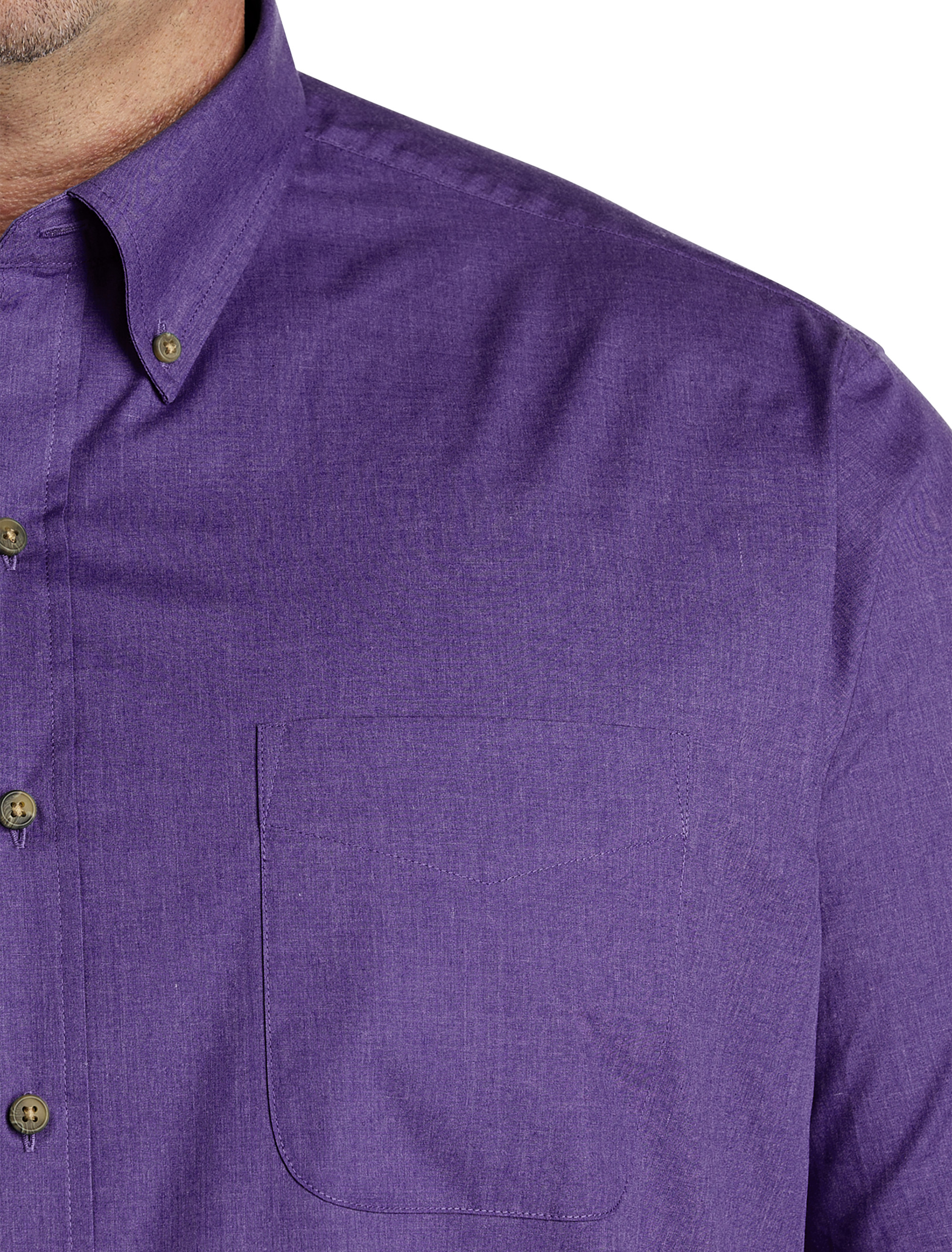 Easy-Care Solid Sport Shirt