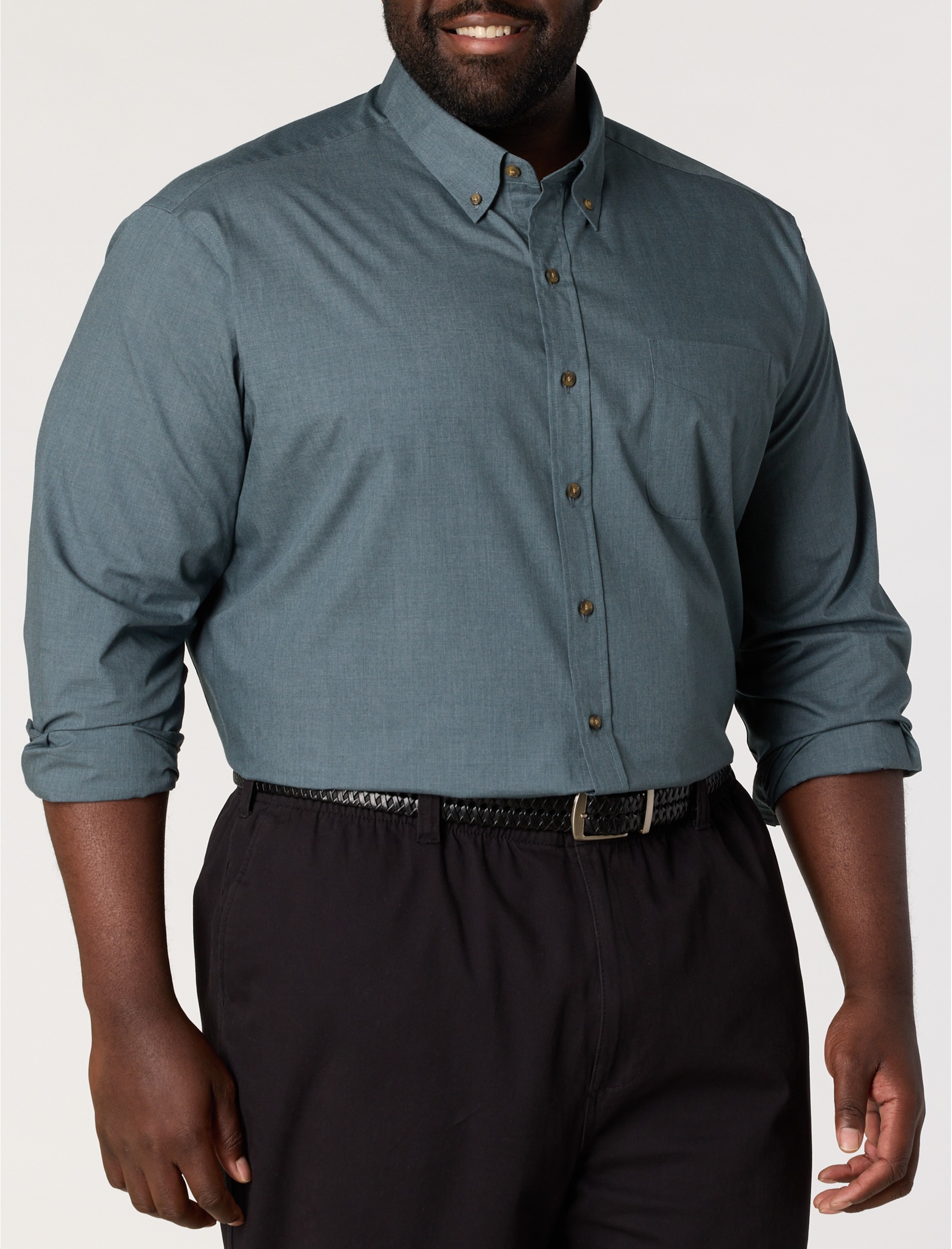 Easy-Care Solid Sport Shirt - thumbnail 8
