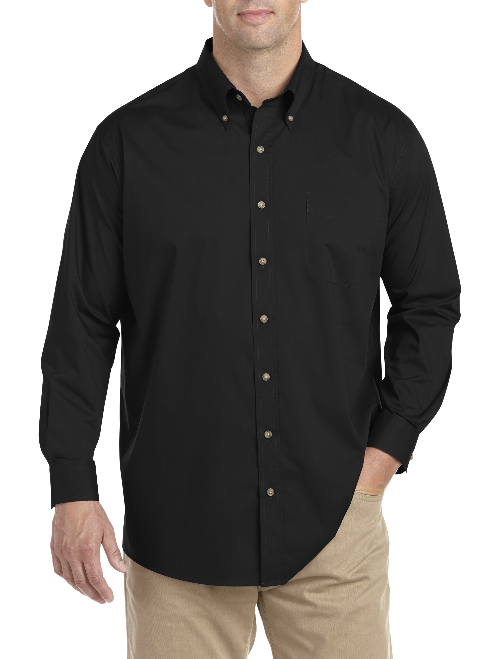 Easy-Care Solid Sport Shirt