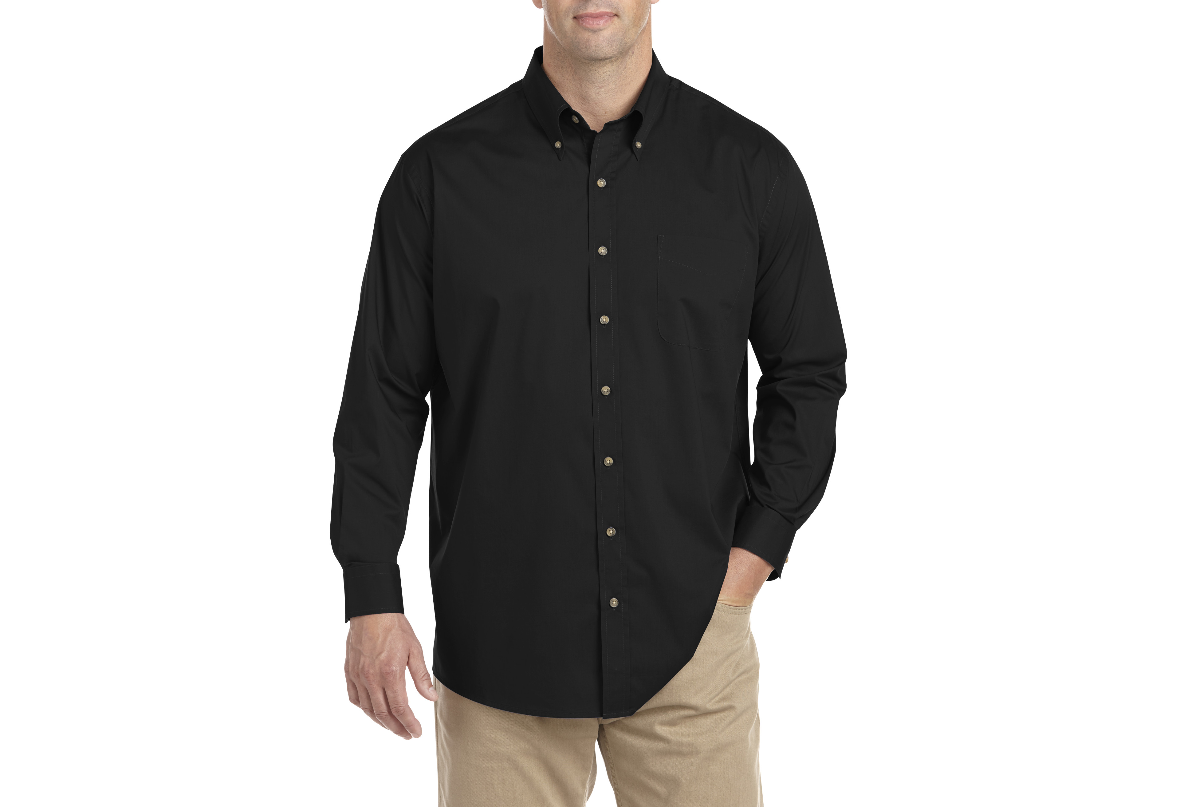 Easy-Care Solid Sport Shirt