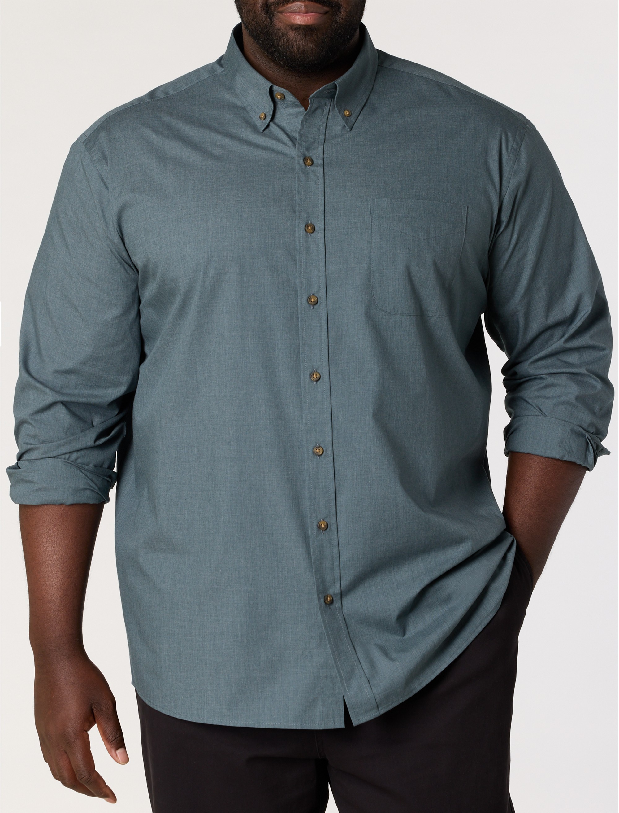 Easy-Care Solid Sport Shirt - thumbnail 5