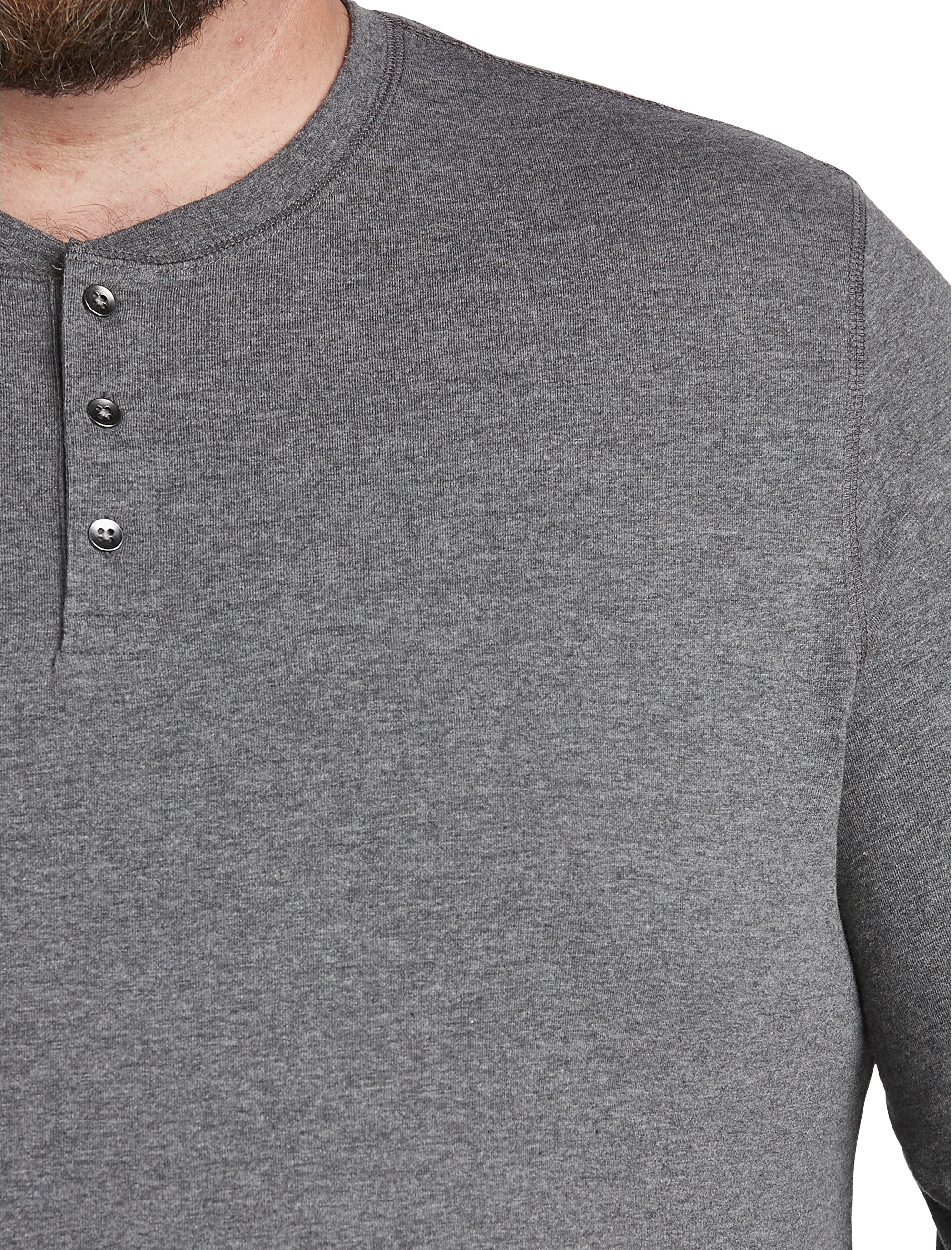 Wicking Long-Sleeve Henley Shirt - thumbnail 4