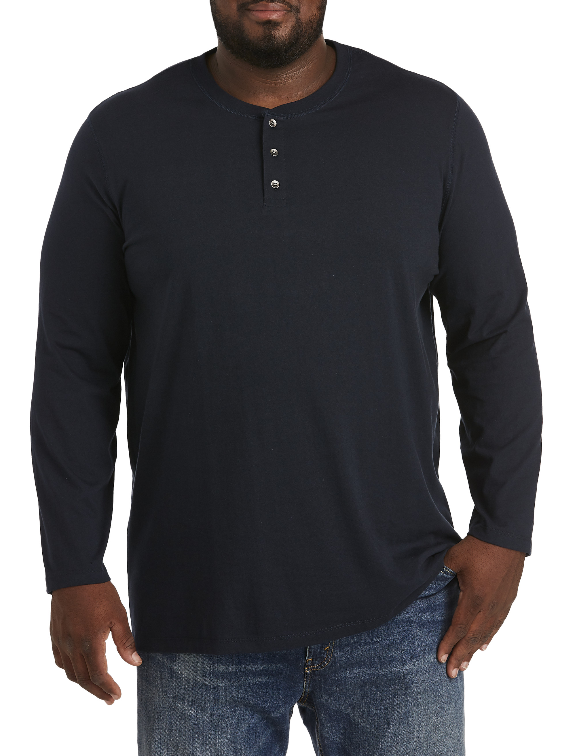 Navy Blue Long Sleeve Work Shirts | DXL