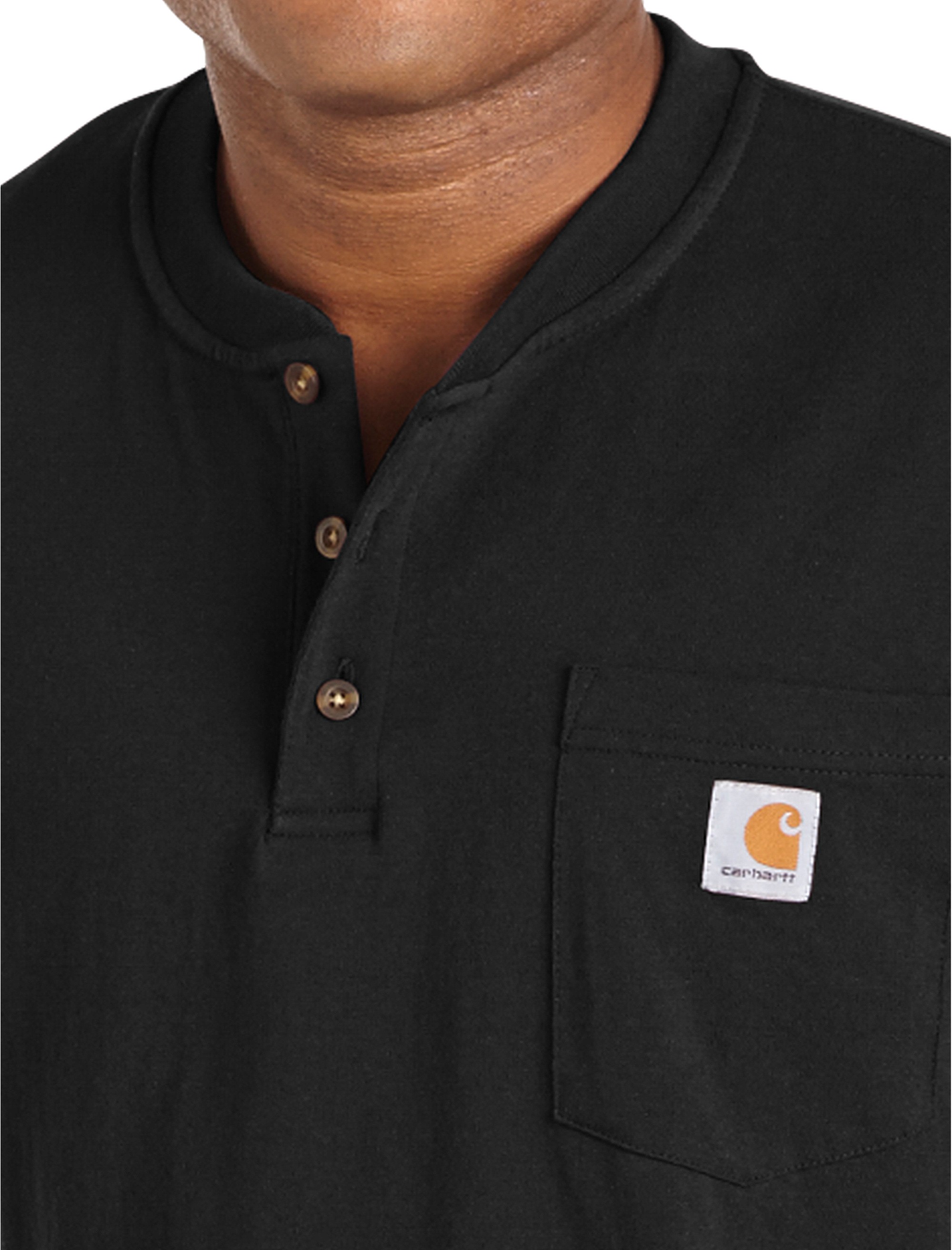 Long-Sleeve Workwear Henley Shirt - thumbnail 2
