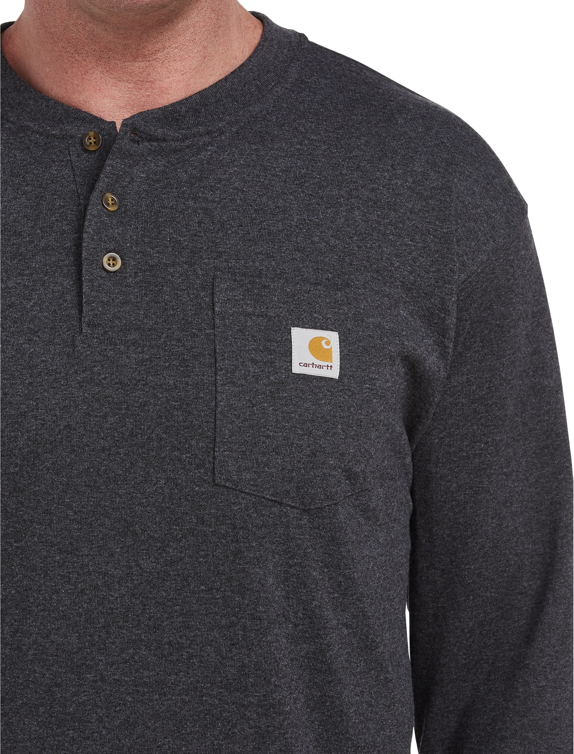 Long-Sleeve Workwear Henley Shirt - thumbnail 6