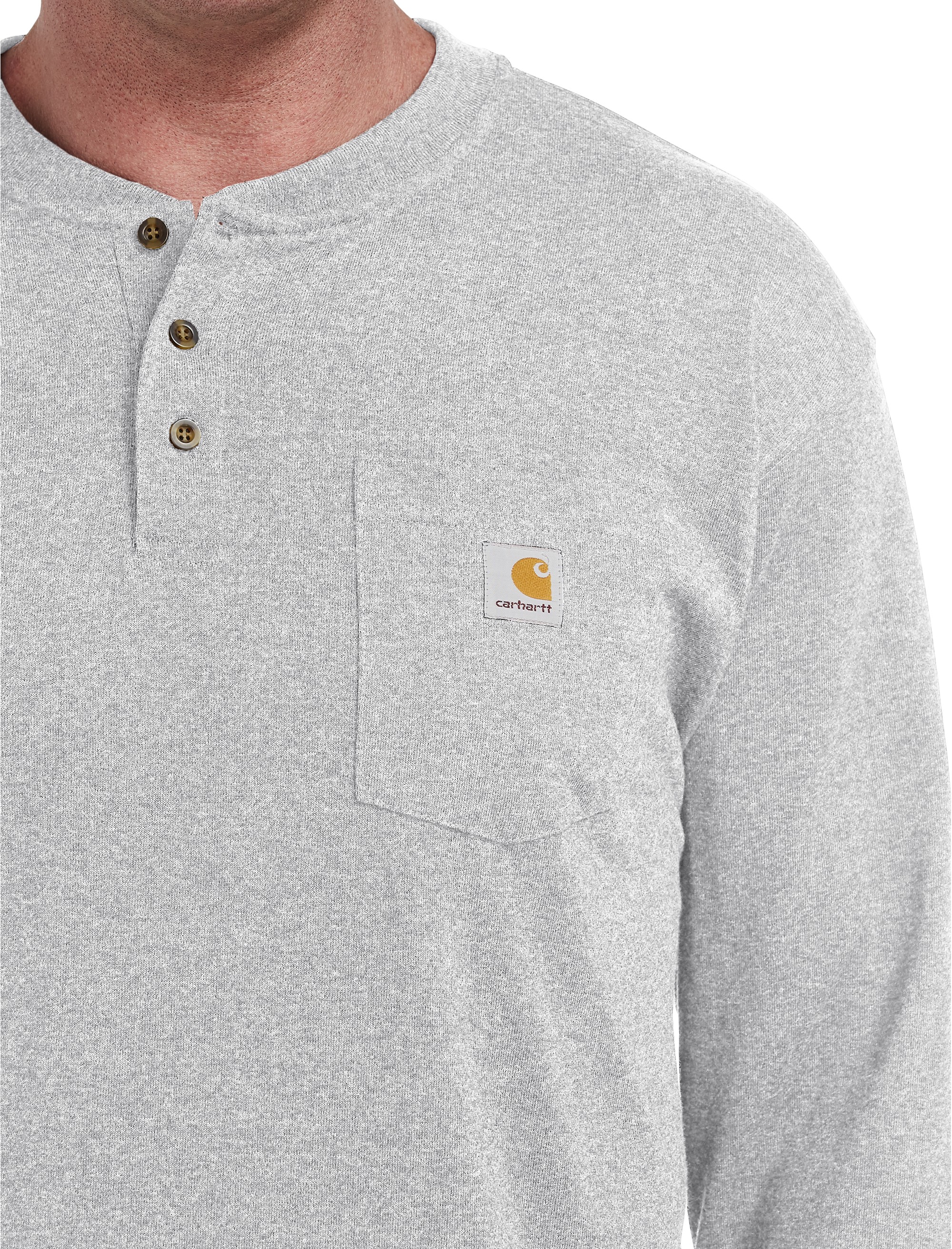 Long-Sleeve Workwear Henley Shirt - thumbnail 8