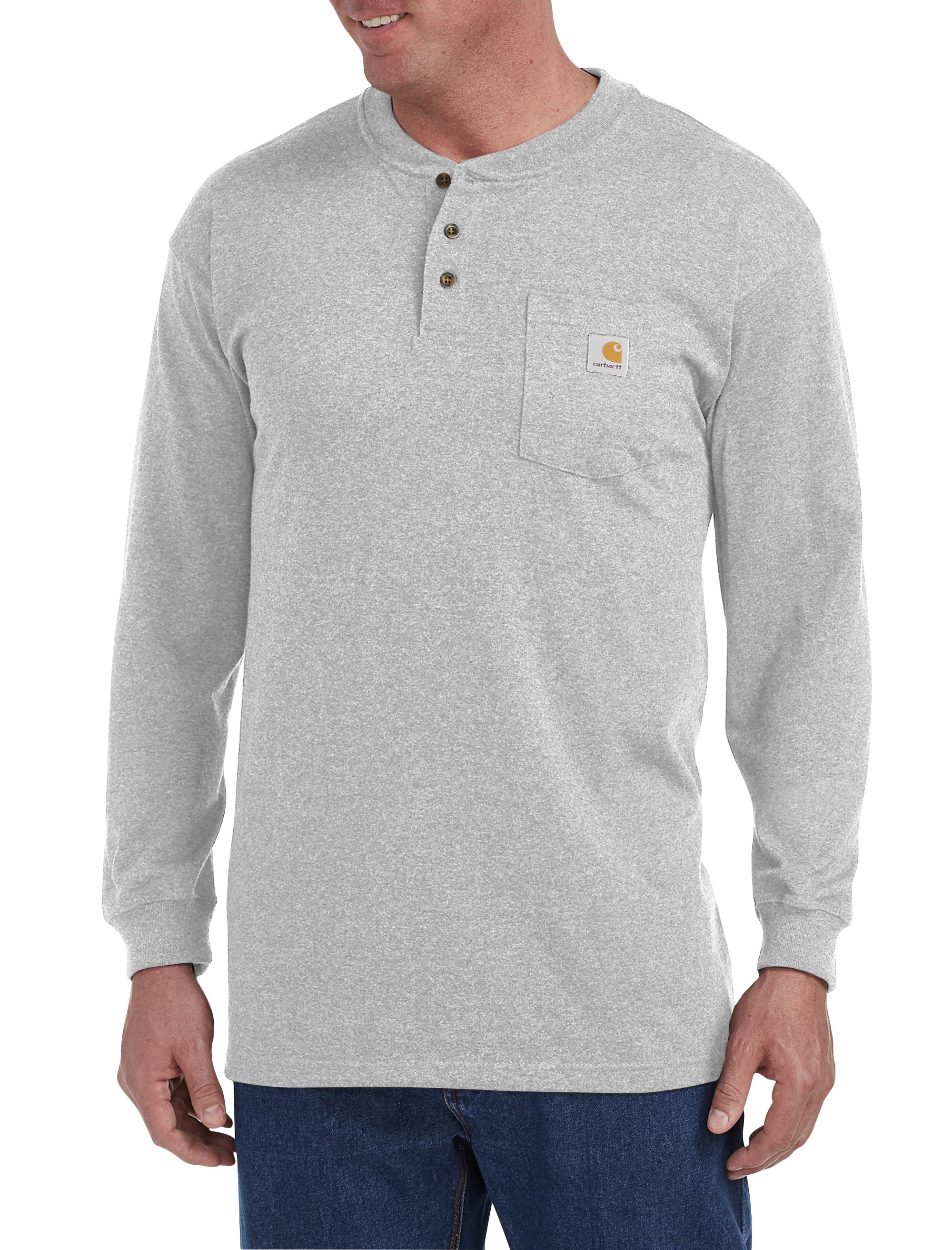 Long-Sleeve Workwear Henley Shirt - thumbnail 7