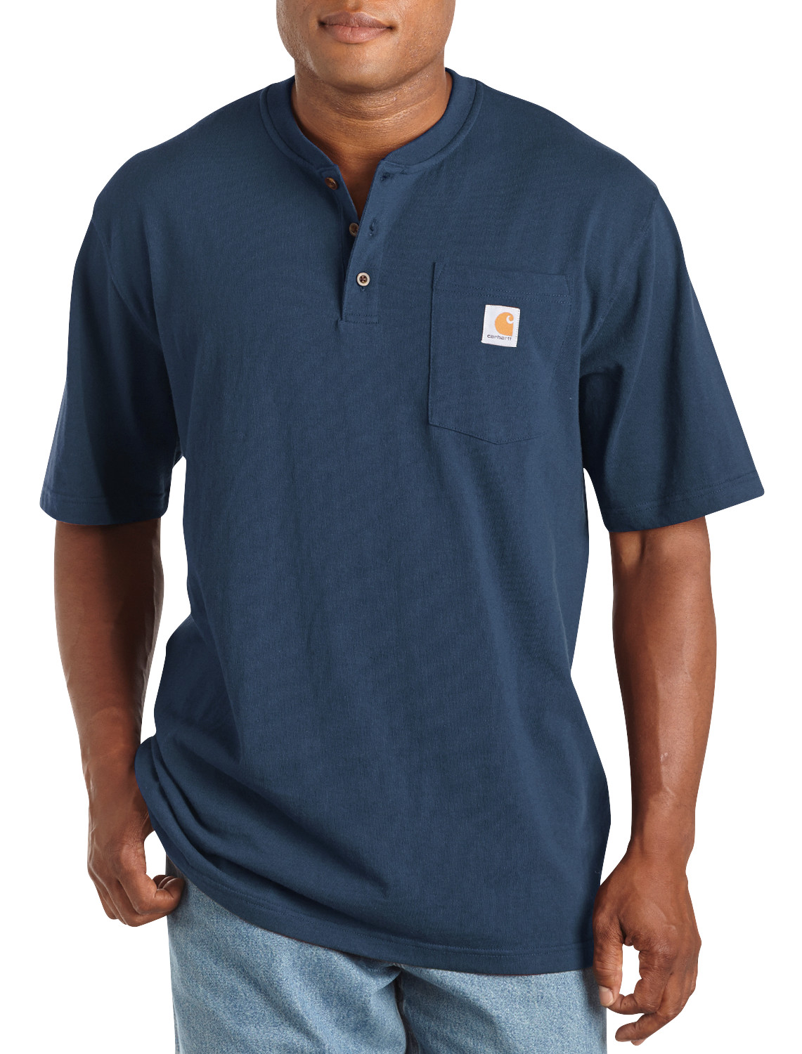 Big + Tall | Carhartt Workwear Short-Sleeve Henley Shirt | DXL