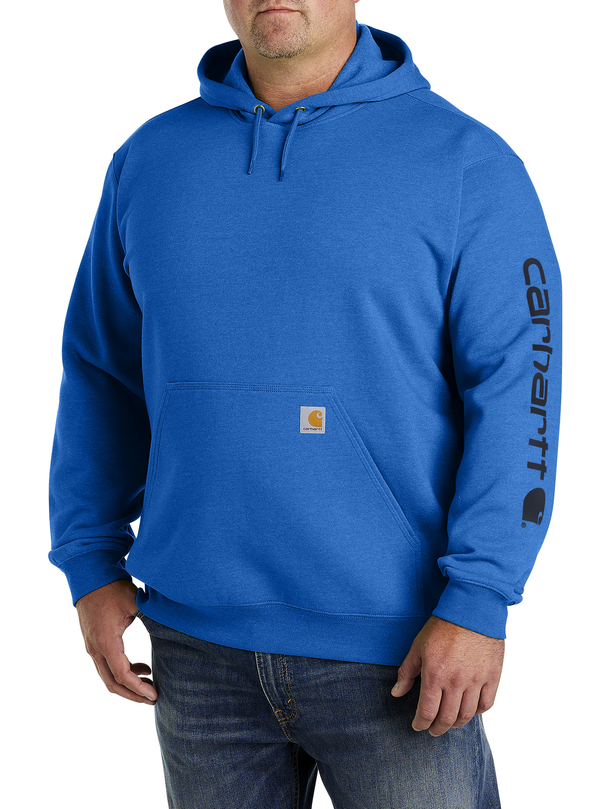 Carhartt Men's Midweight Sleeve Logo Hooded Sweatshirt : :  Clothing, Shoes & Accessories