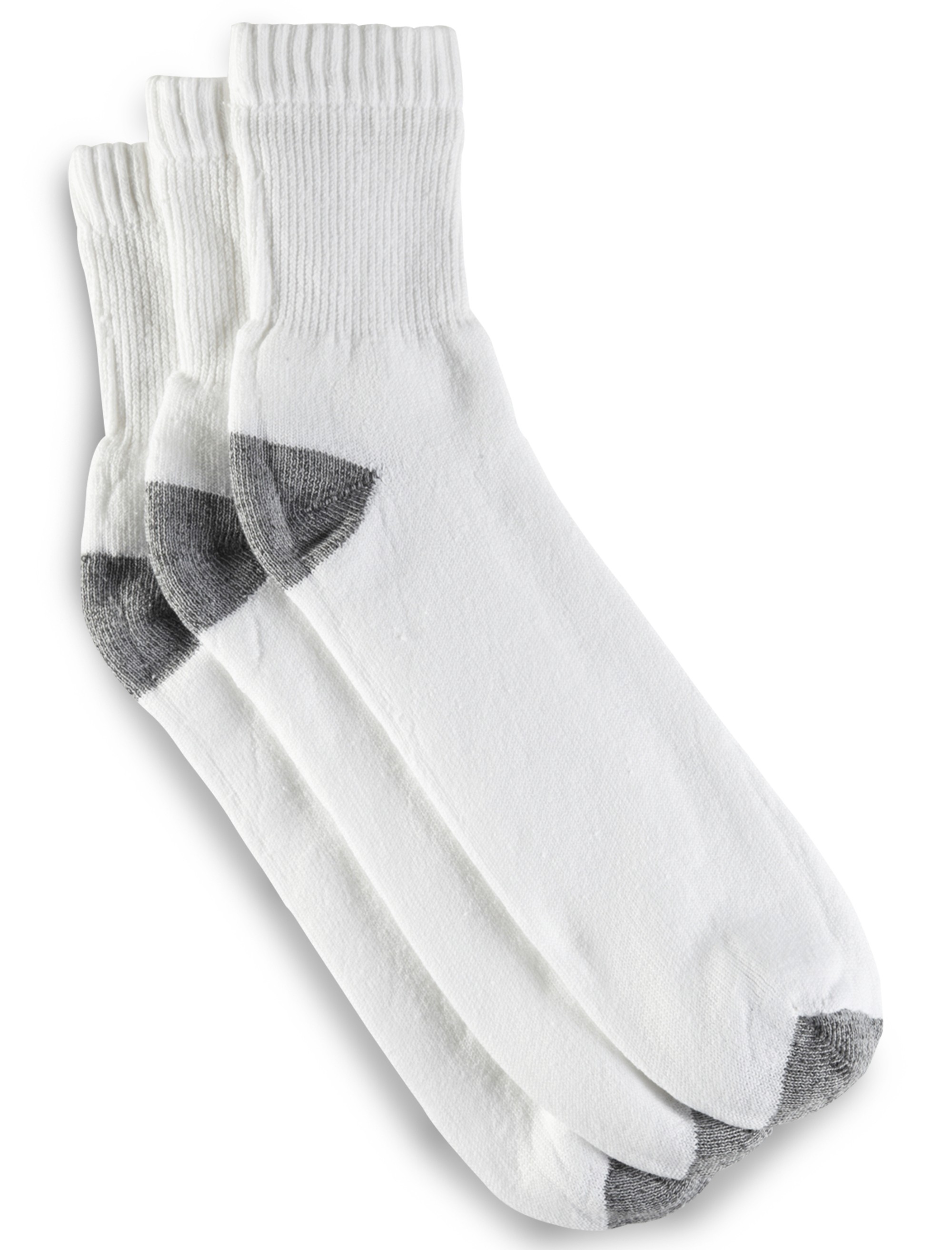 Harbor Bay Continuous Comfort 3-pk Quarter Crew Socks - thumbnail 3