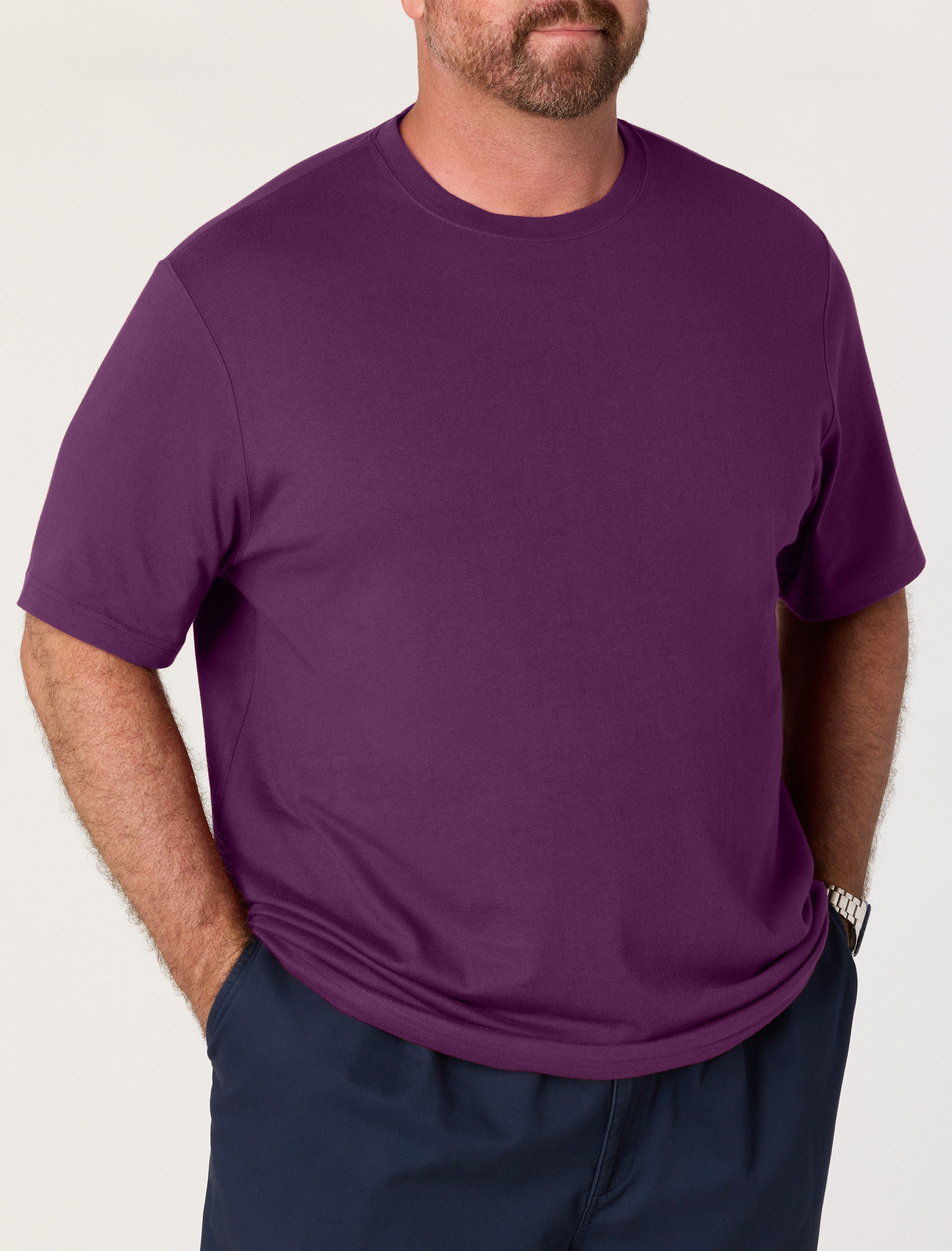 Big + Tall | Harbor Bay Moisture-Wicking Jersey T-Shirt | DXL
