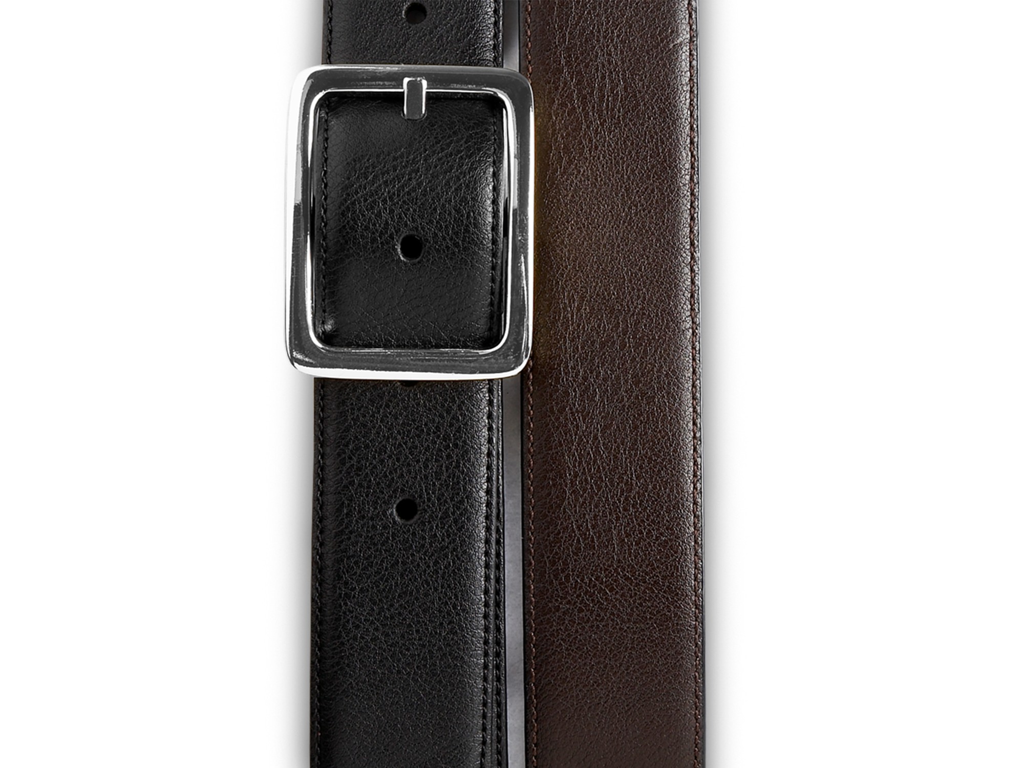 Reversible Leather Dress Belt - thumbnail 2