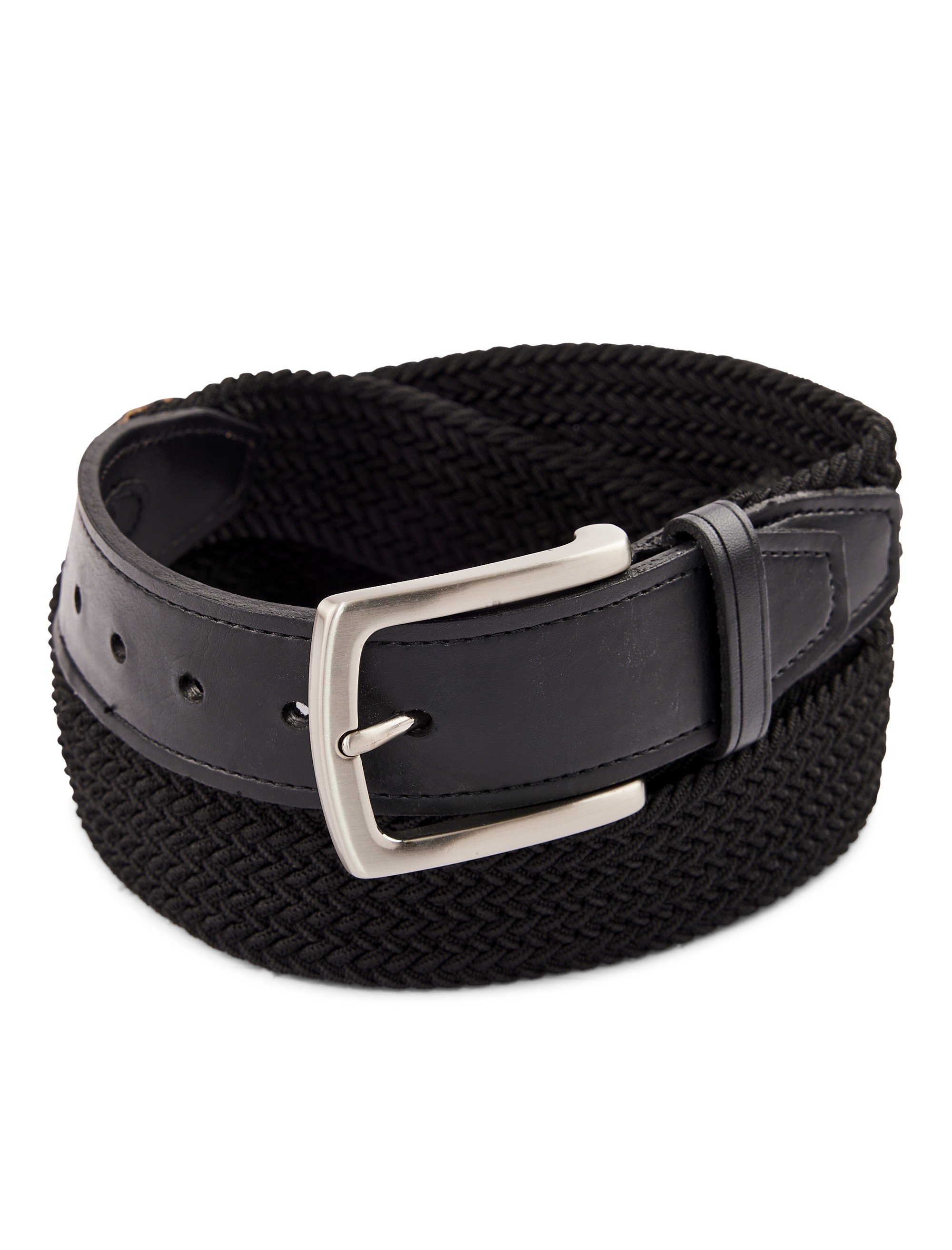 Stretch Braided Leather Belt - thumbnail 2