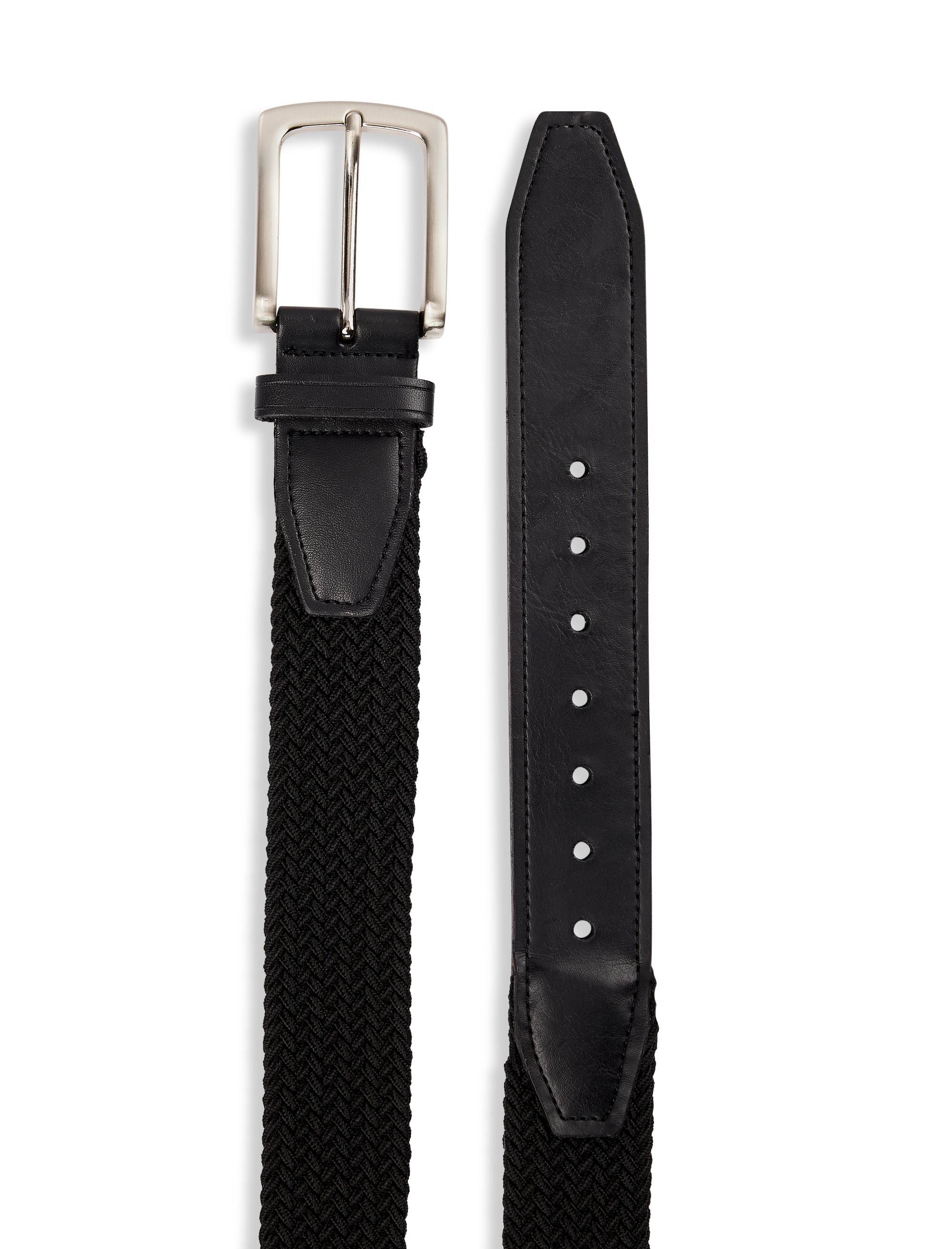 Stretch Braided Leather Belt - thumbnail 3
