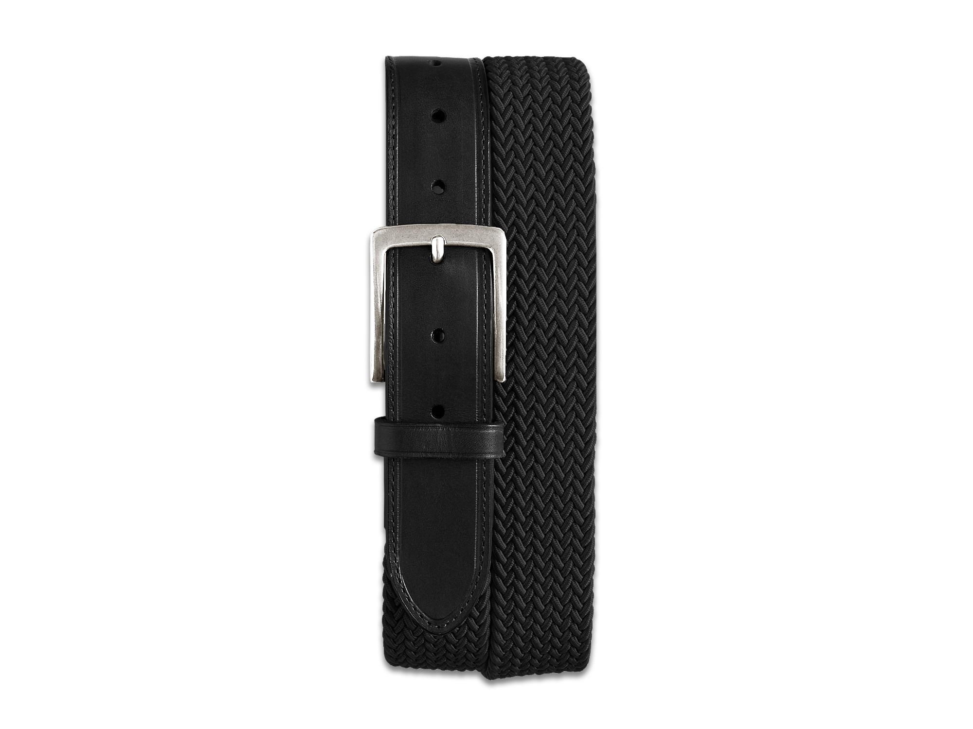 Stretch Braided Leather Belt