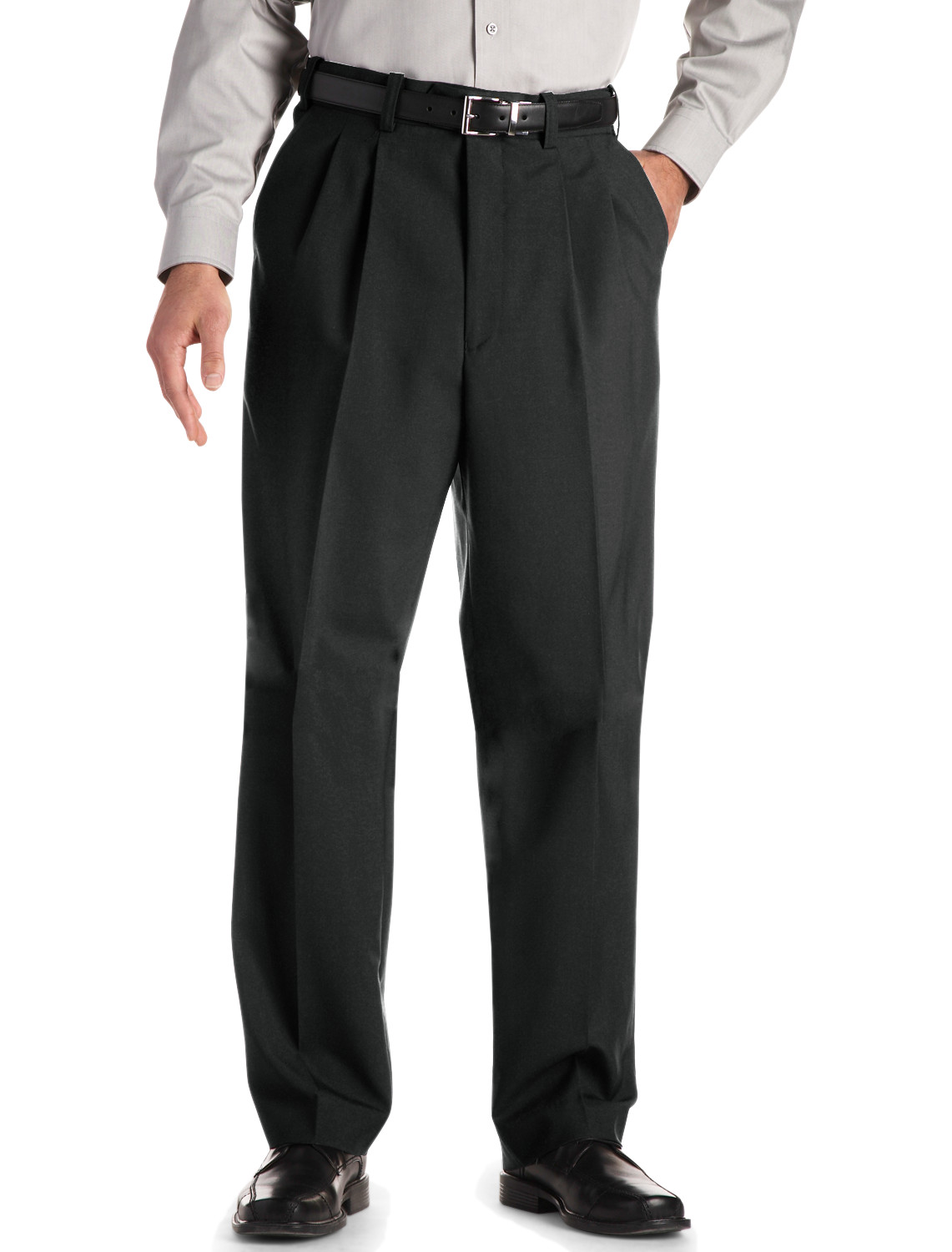 high rise black slacks