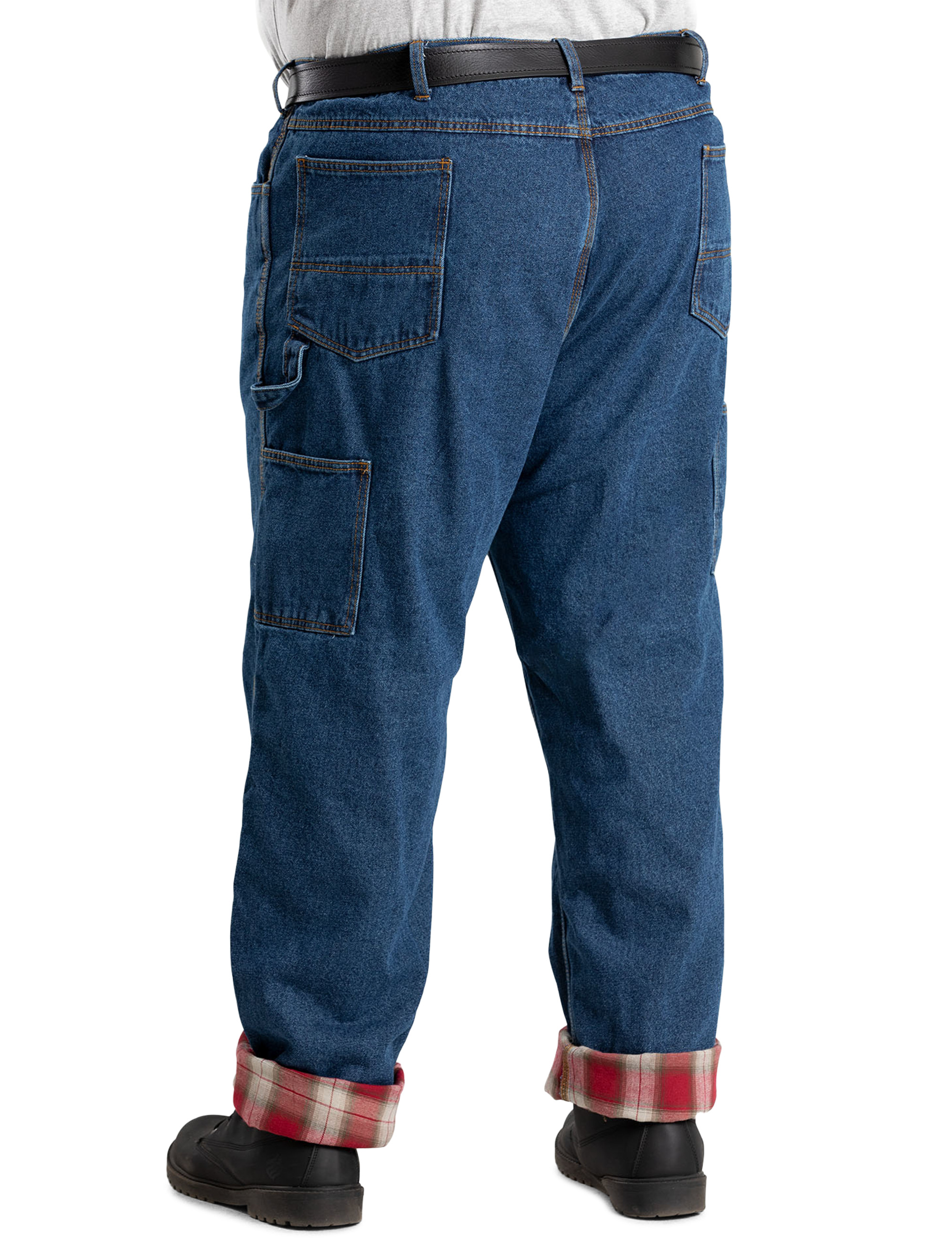 Big + Tall | Berne Flannel-Lined Denim Dungarees | DXL