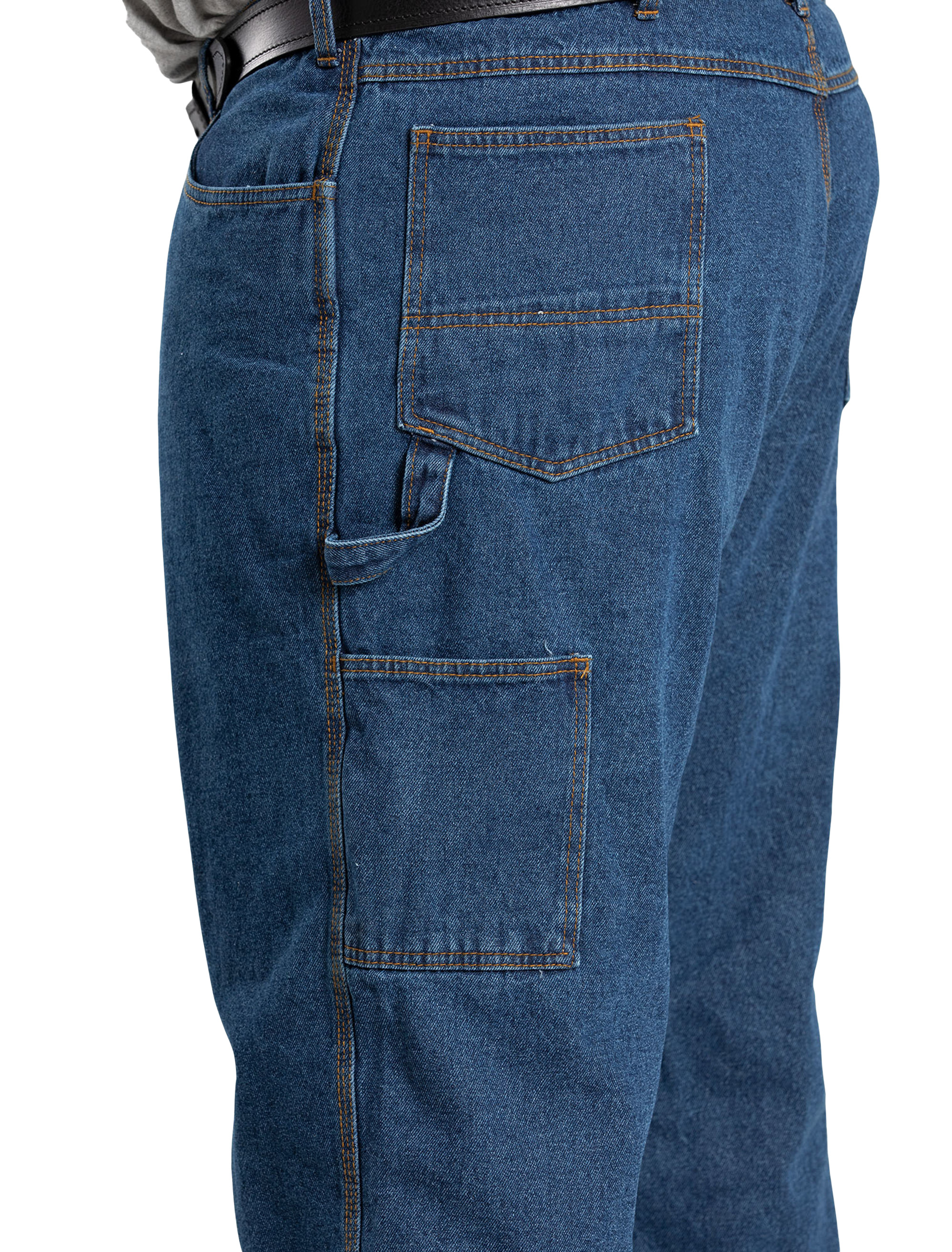 Big + Tall | Berne Flannel-Lined Denim Dungarees | DXL