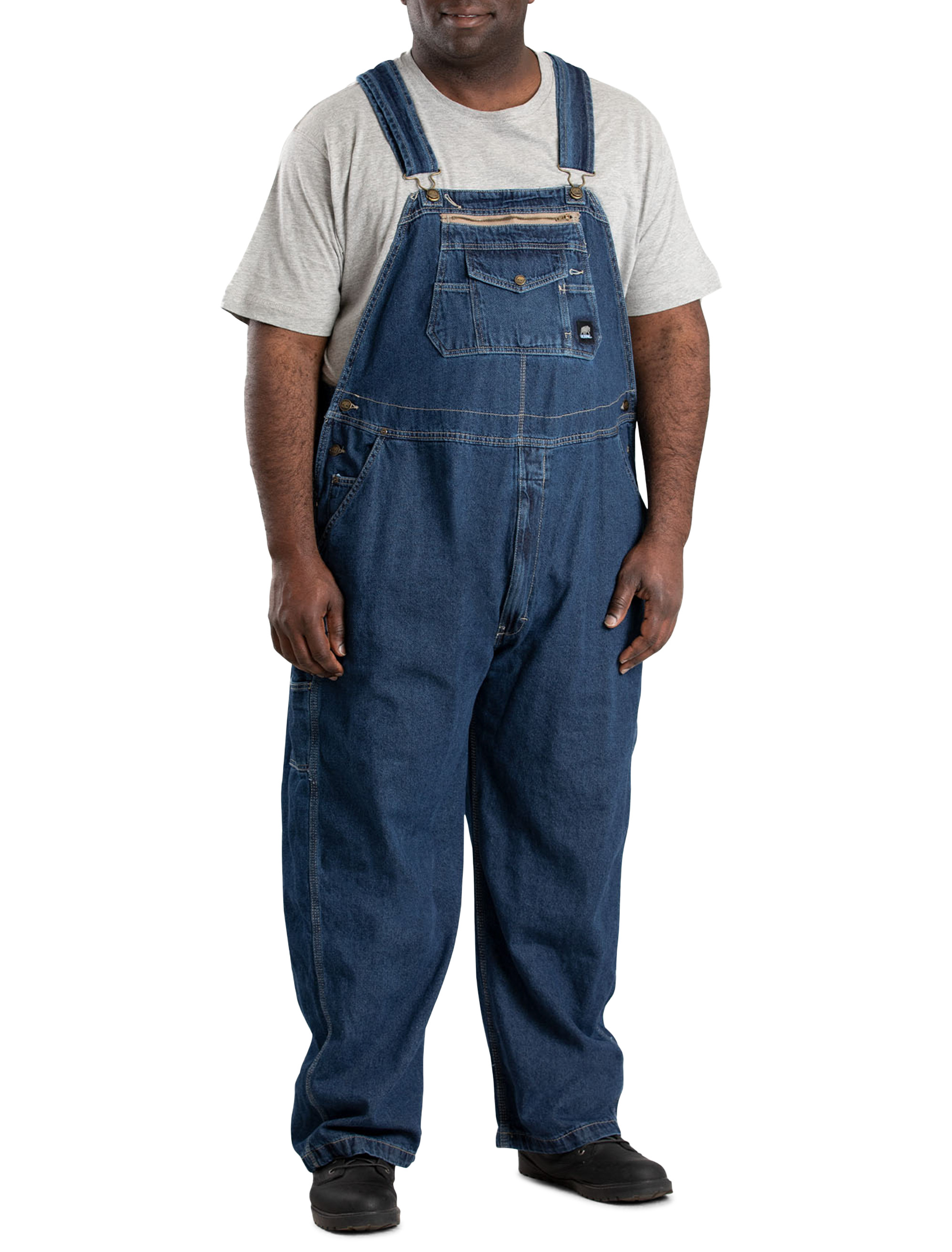 Big + Tall, Berne Original Unlined Denim Bib Overalls