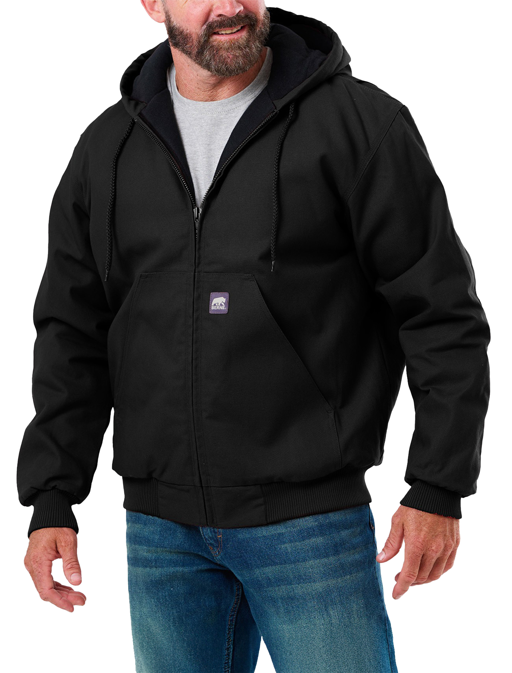 Big + Tall | Berne Heritage Duck Hooded Active Jacket | DXL