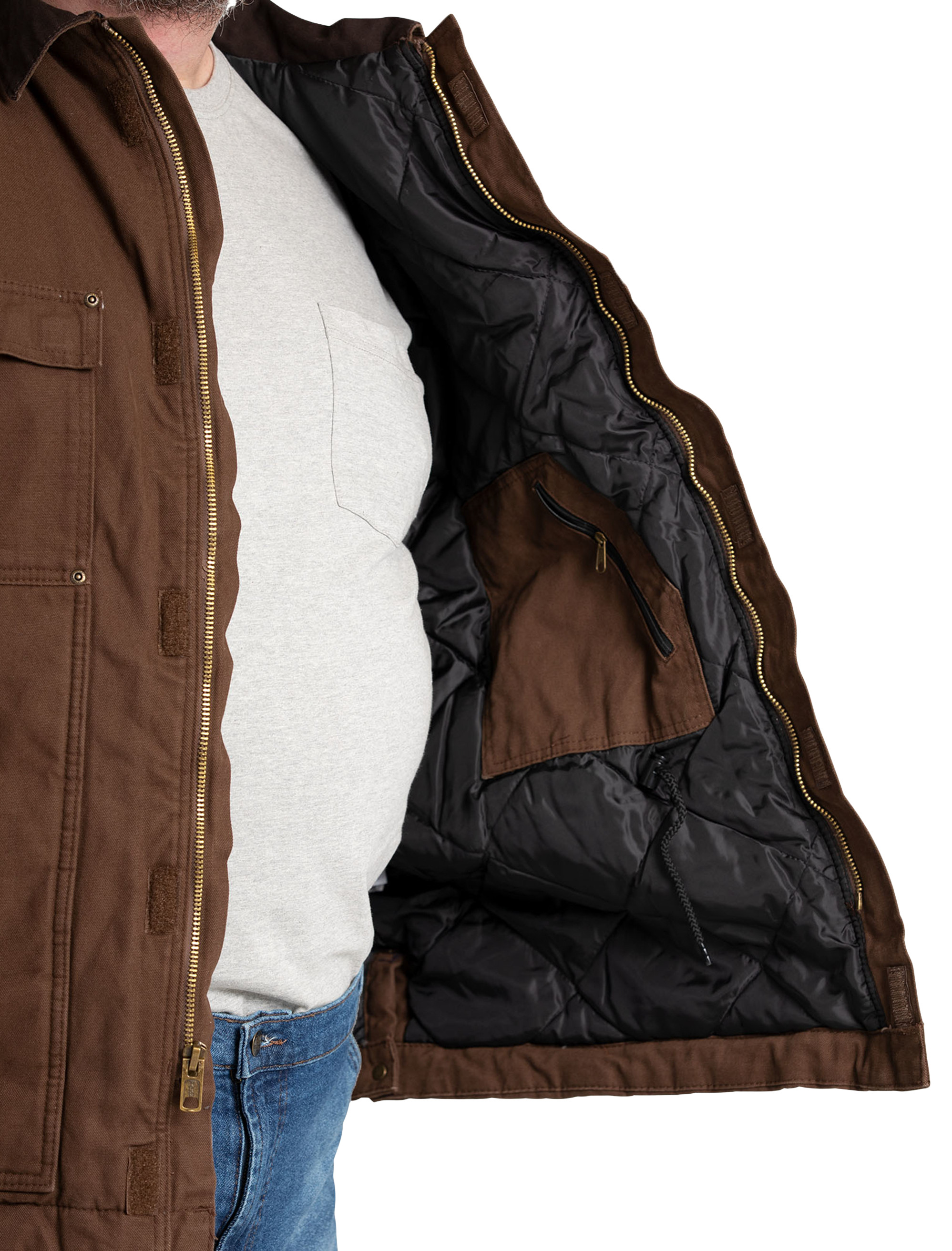 BERNE WSHD CHRE COAT QULT BARK