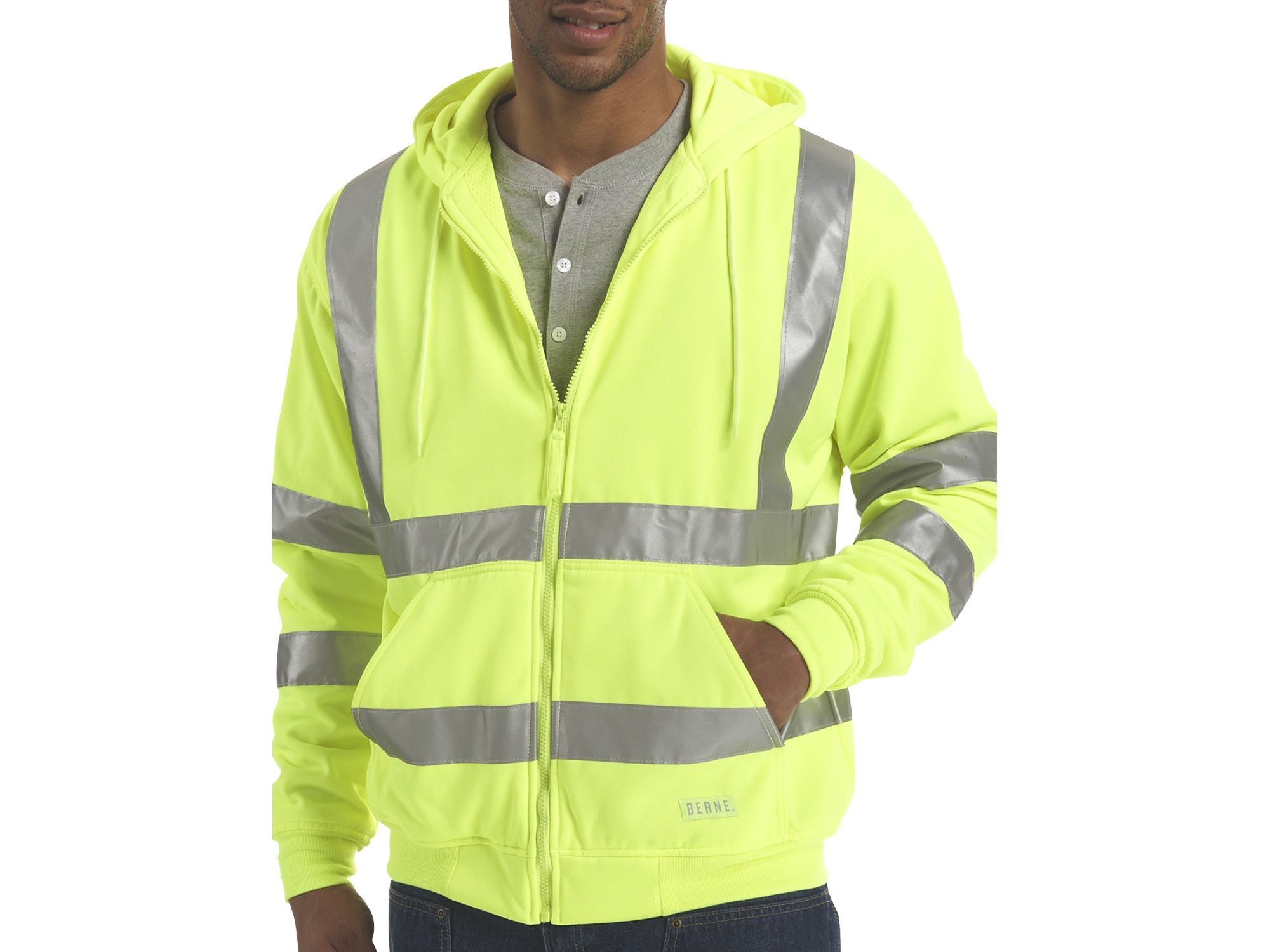 Hi Visibility Class 3 Thermal-Lined Hooded Sweatshirt